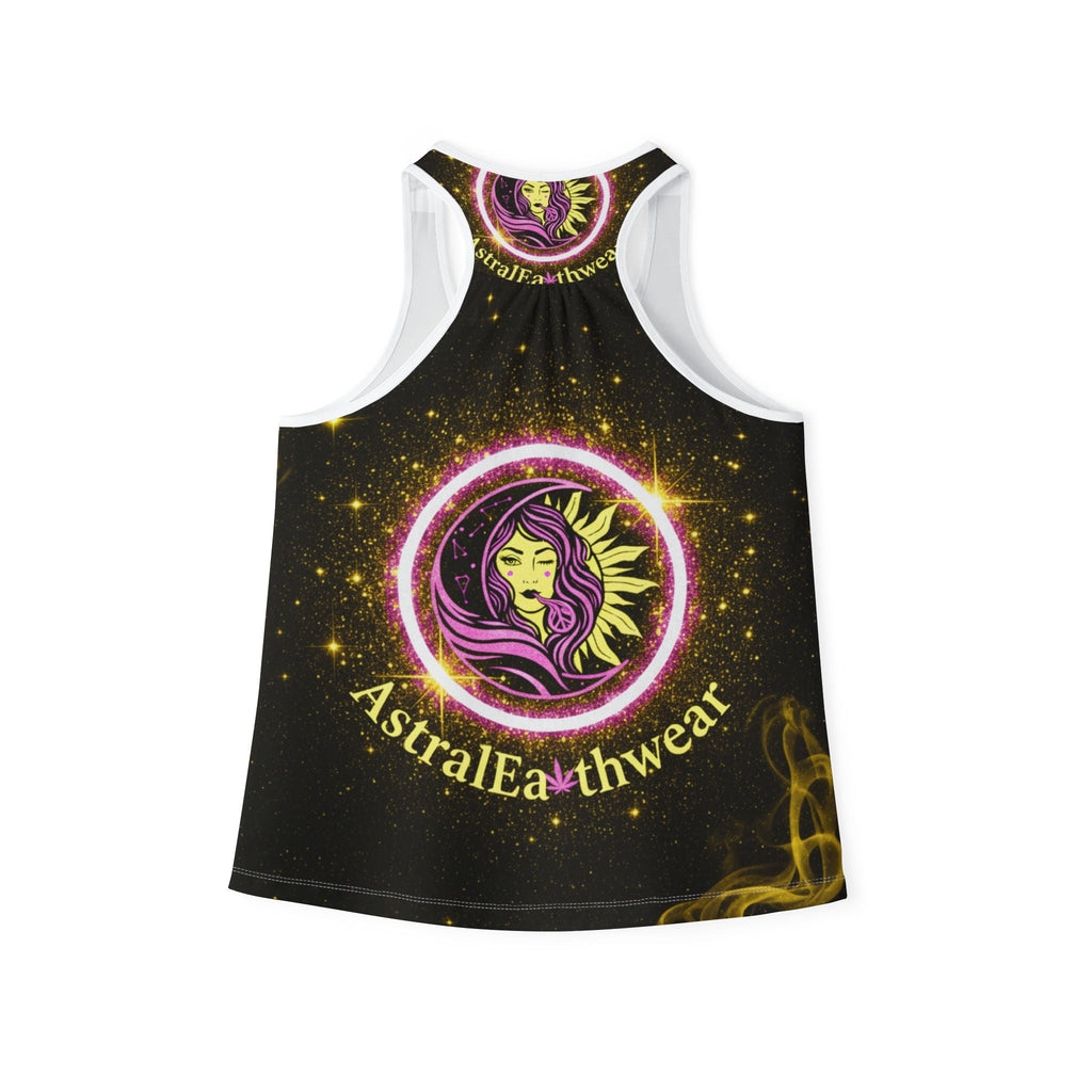Astral Earthwear Women's Tank Top — Cosmic Sun & Moon Goddess Graphic Printify
