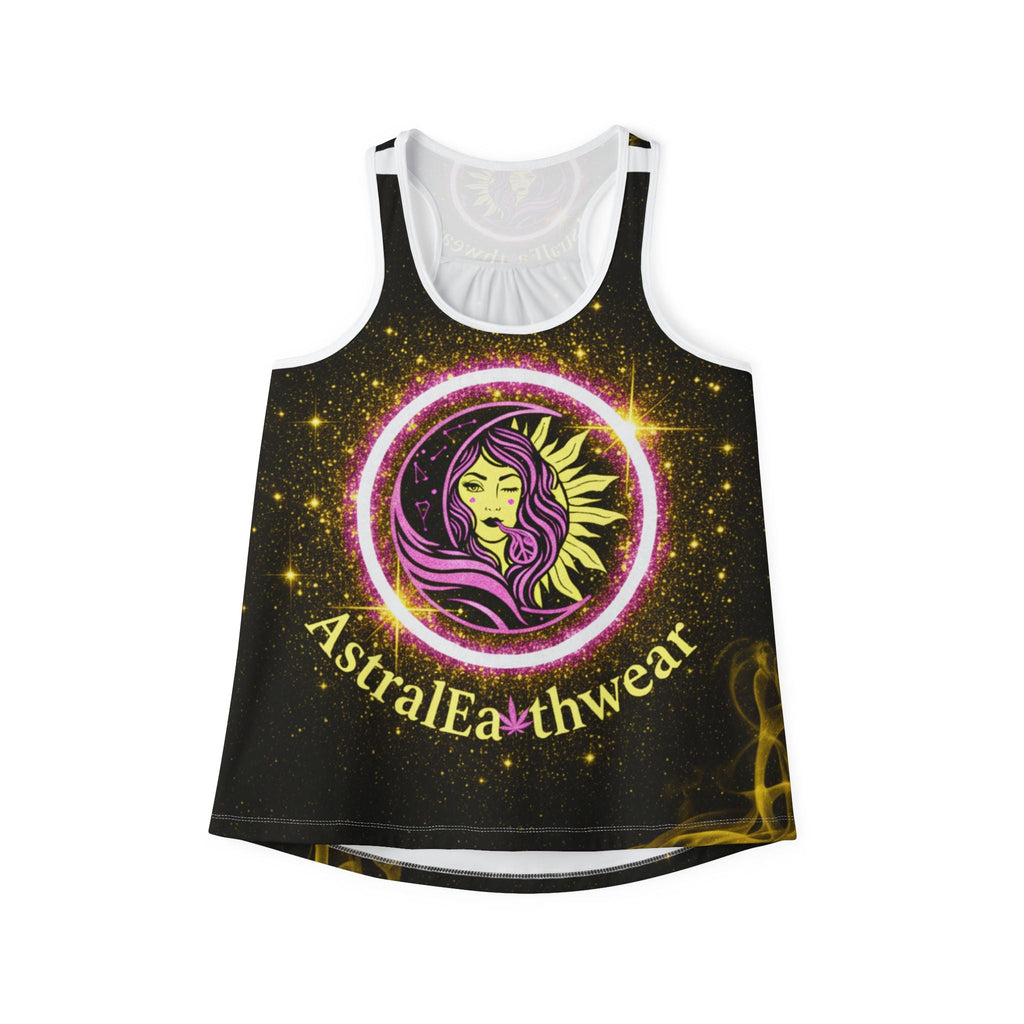 Astral Earthwear Women's Tank Top — Cosmic Sun & Moon Goddess Graphic Printify