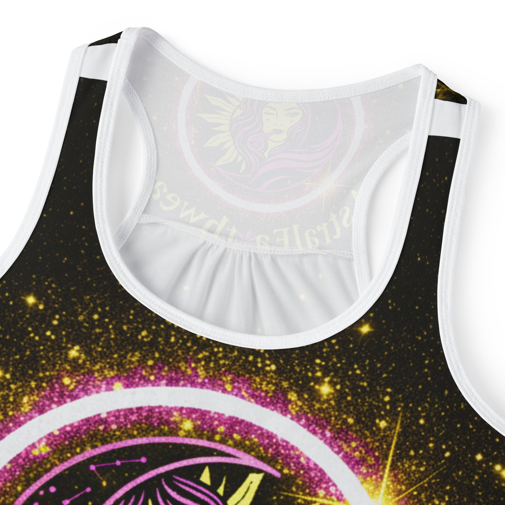 Astral Earthwear Women's Tank Top — Cosmic Sun & Moon Goddess Graphic Printify
