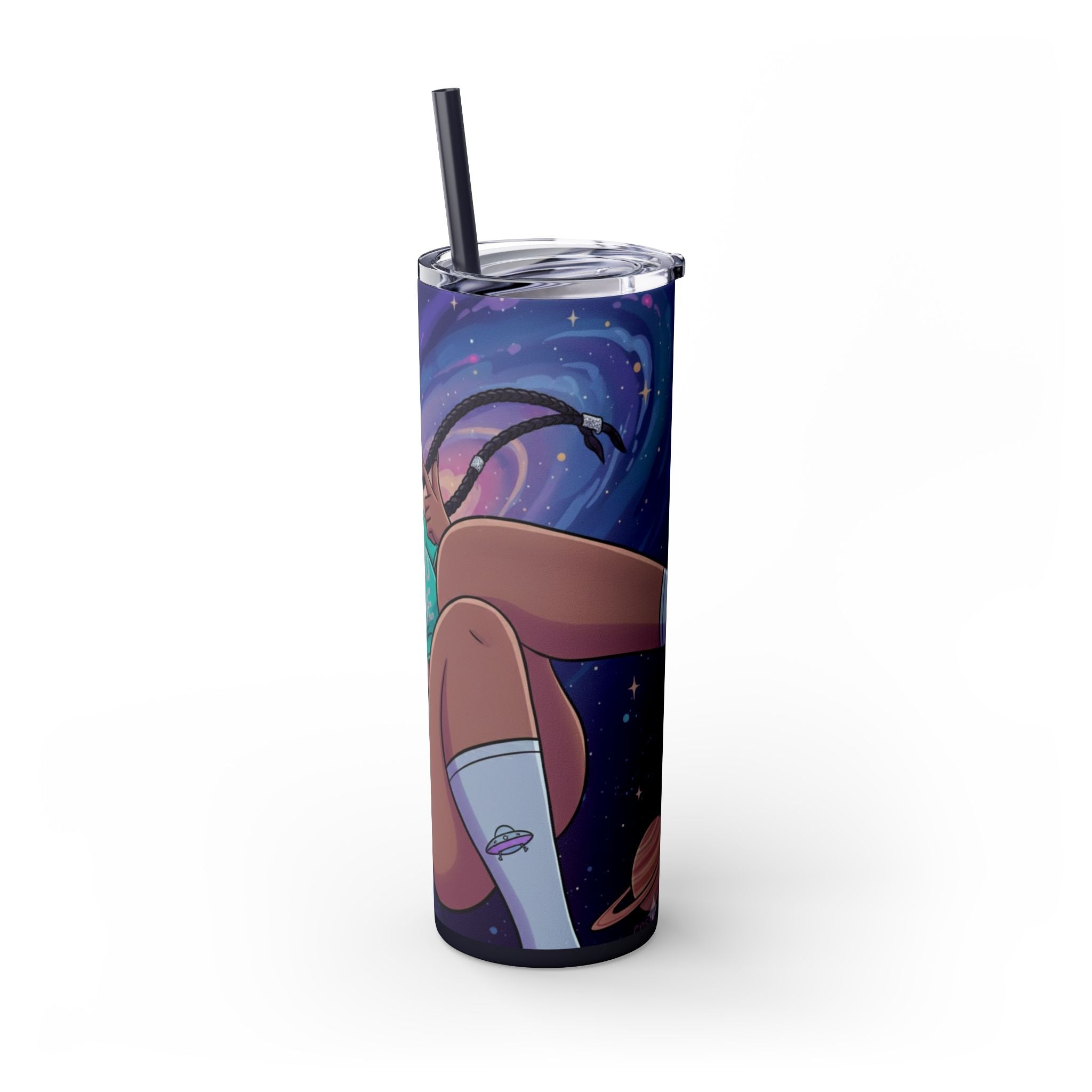 Astro Babe Skinny Tumbler — 20oz Cosmic Straw Cup