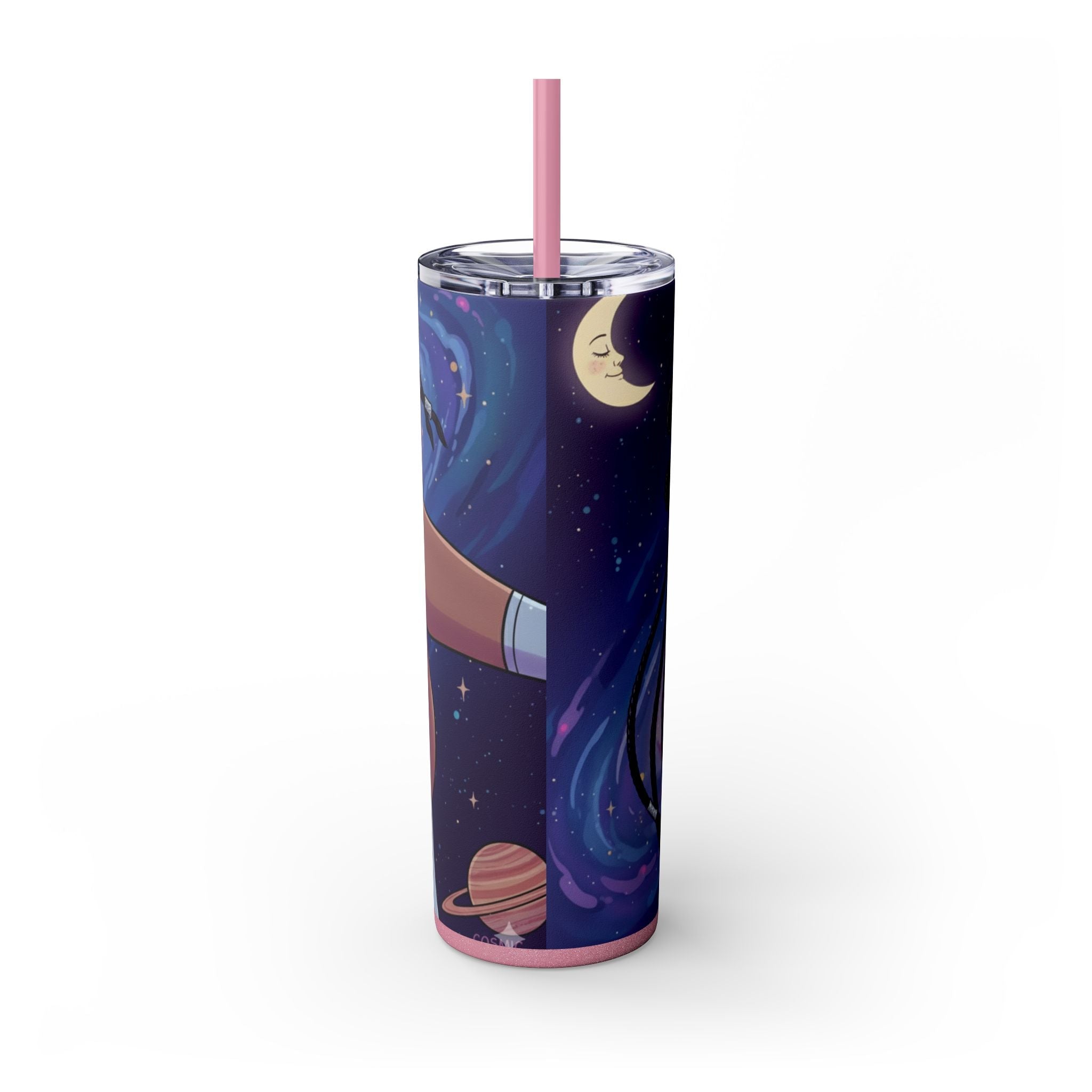 Astro Babe Skinny Tumbler — 20oz Cosmic Straw Cup