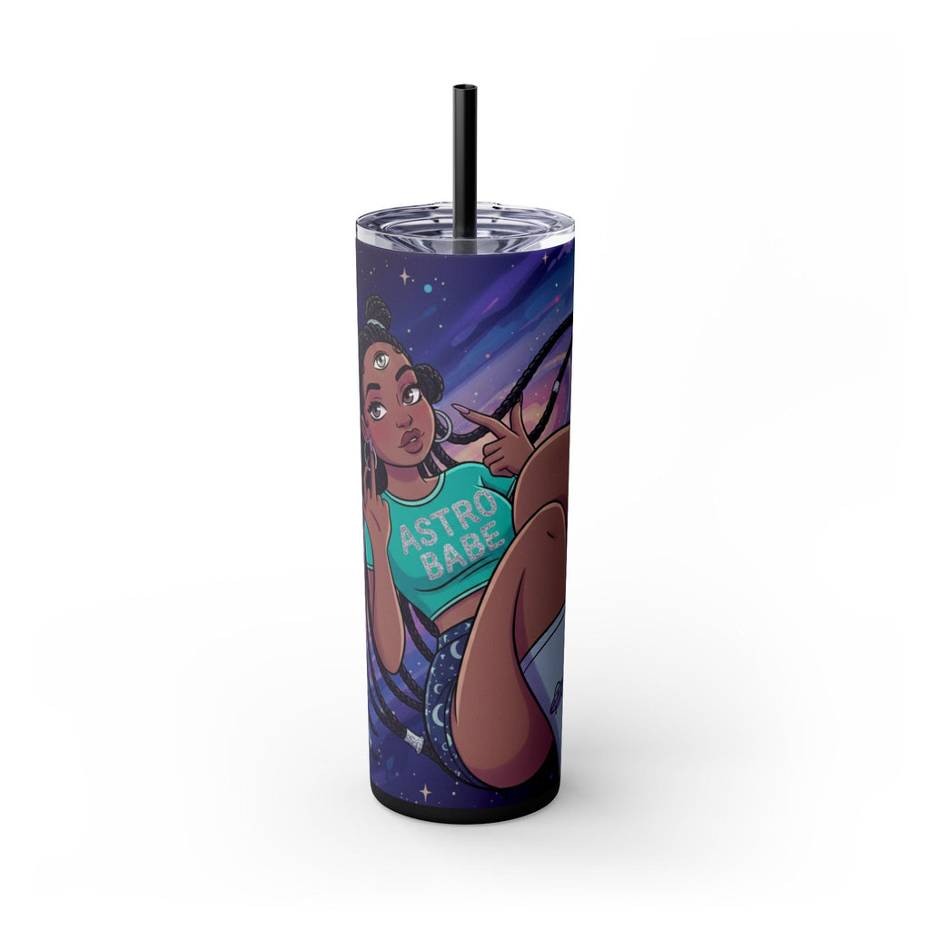 Astro Babe Skinny Tumbler — 20oz Cosmic Straw Cup