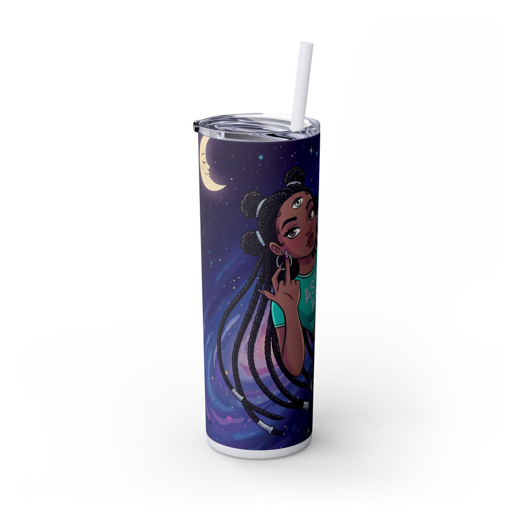 Astro Babe Skinny Tumbler — 20oz Cosmic Straw Cup
