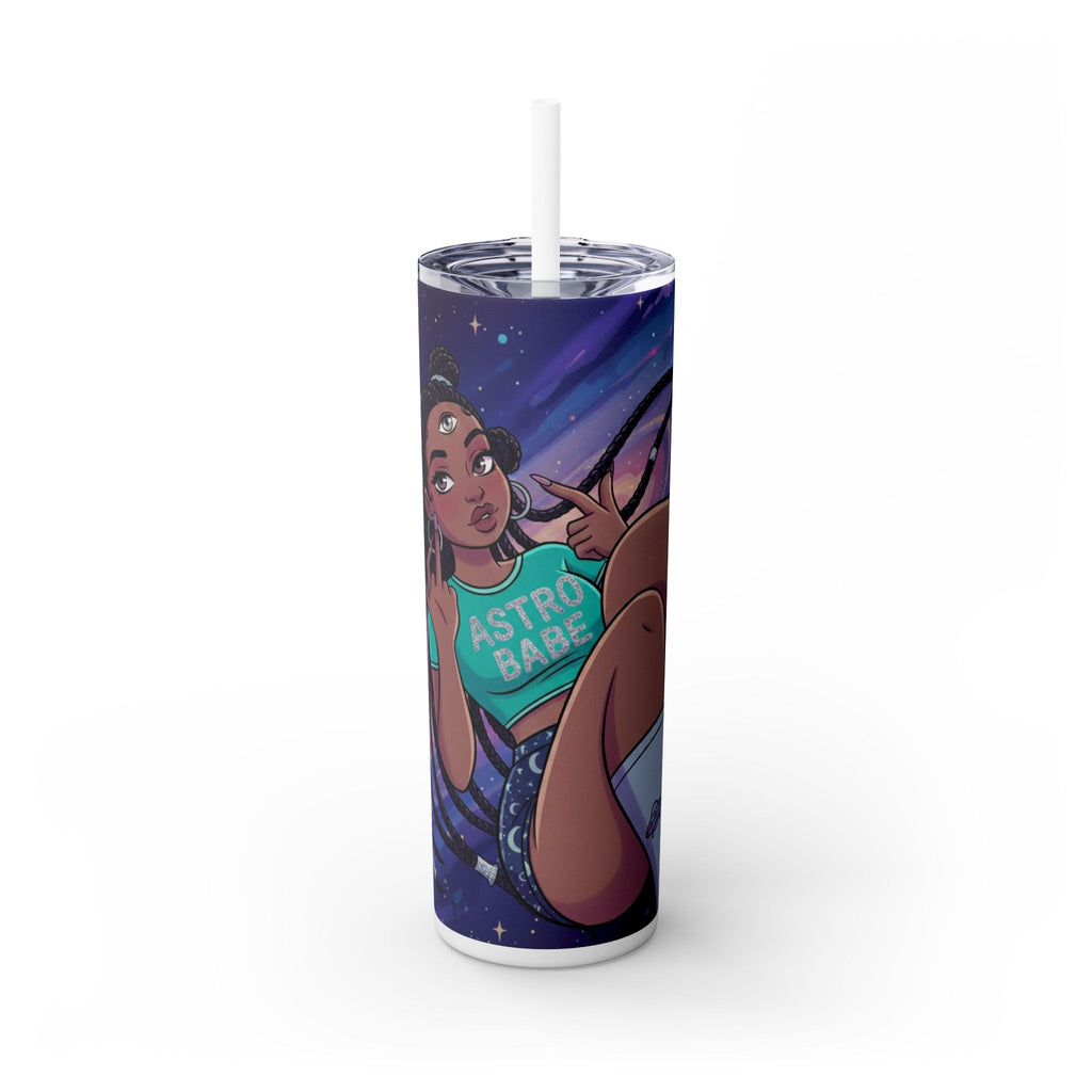 Astro Babe Skinny Tumbler — 20oz Cosmic Straw Cup