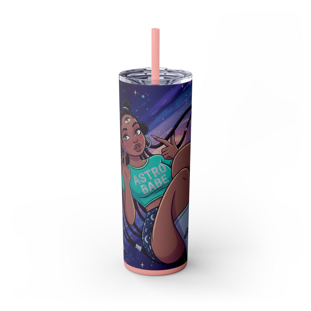 Astro Babe Skinny Tumbler — 20oz Cosmic Straw Cup