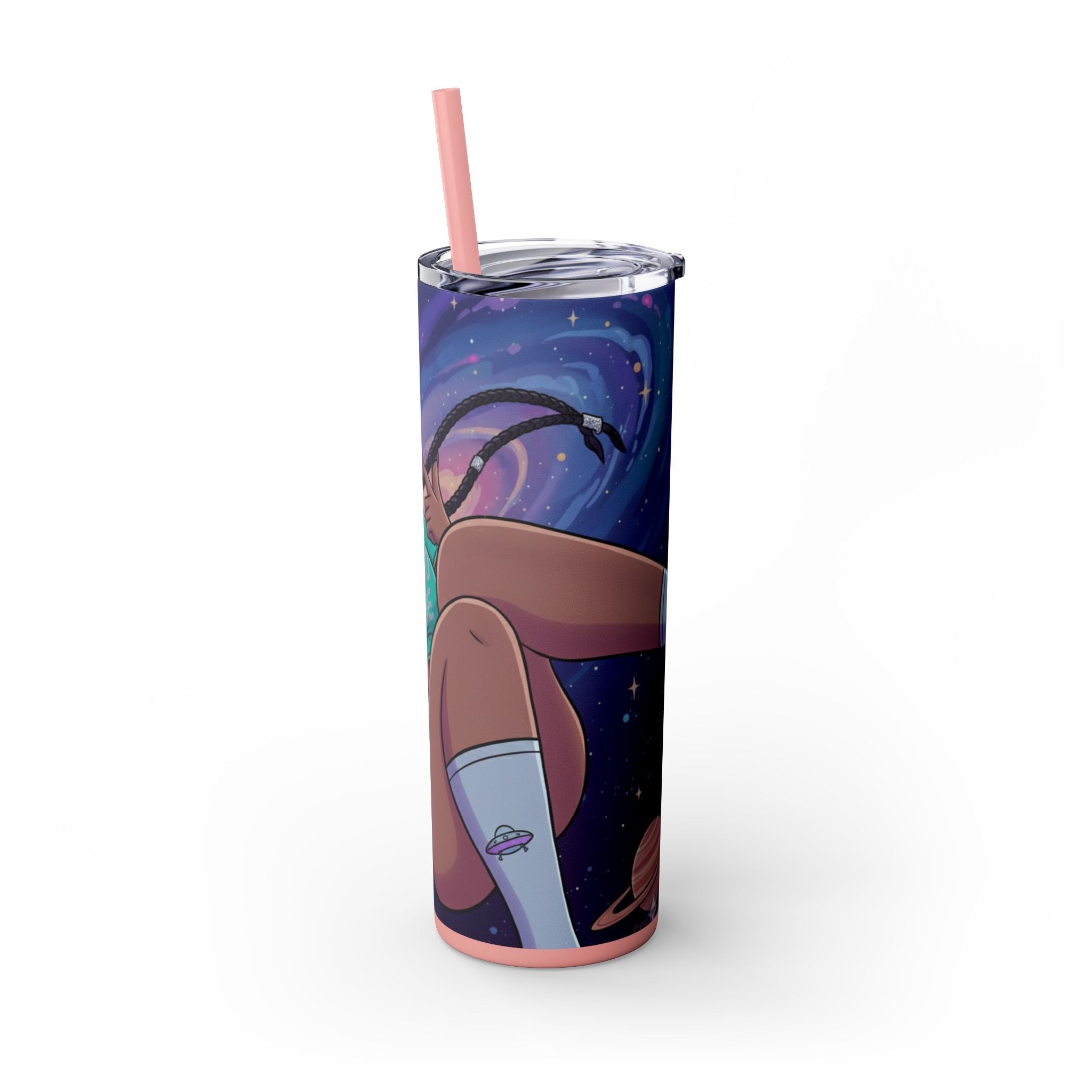 Astro Babe Skinny Tumbler — 20oz Cosmic Straw Cup