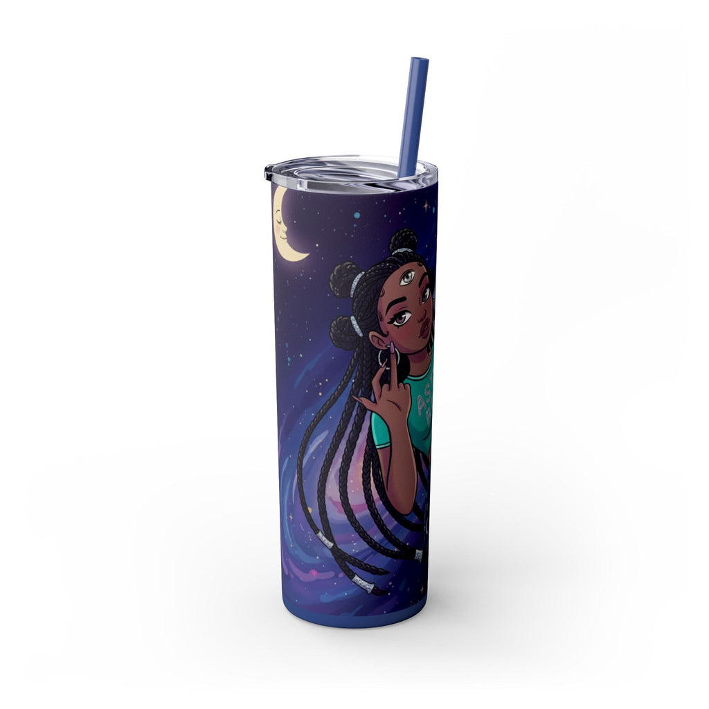 Astro Babe Skinny Tumbler — 20oz Cosmic Straw Cup