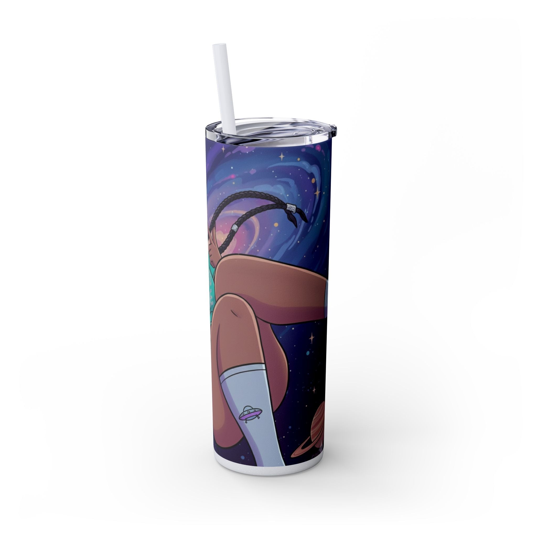 Astro Babe Skinny Tumbler — 20oz Cosmic Straw Cup