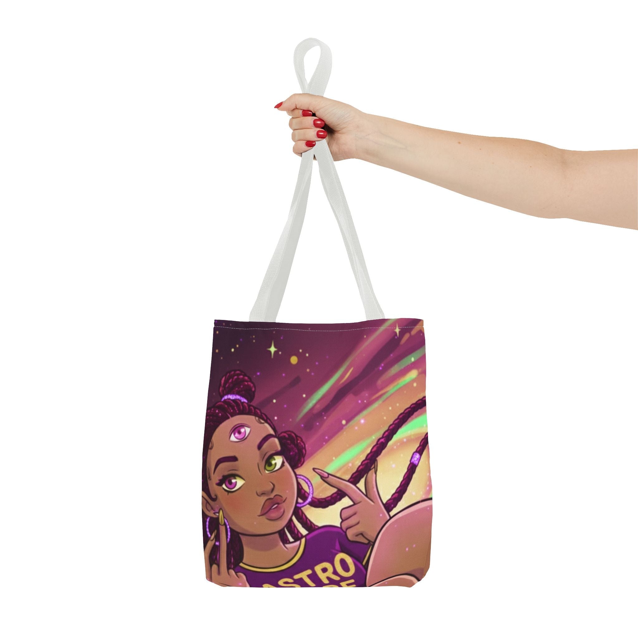 Astro Babe Three Eyes Tote Bag — Cosmic Eye Print