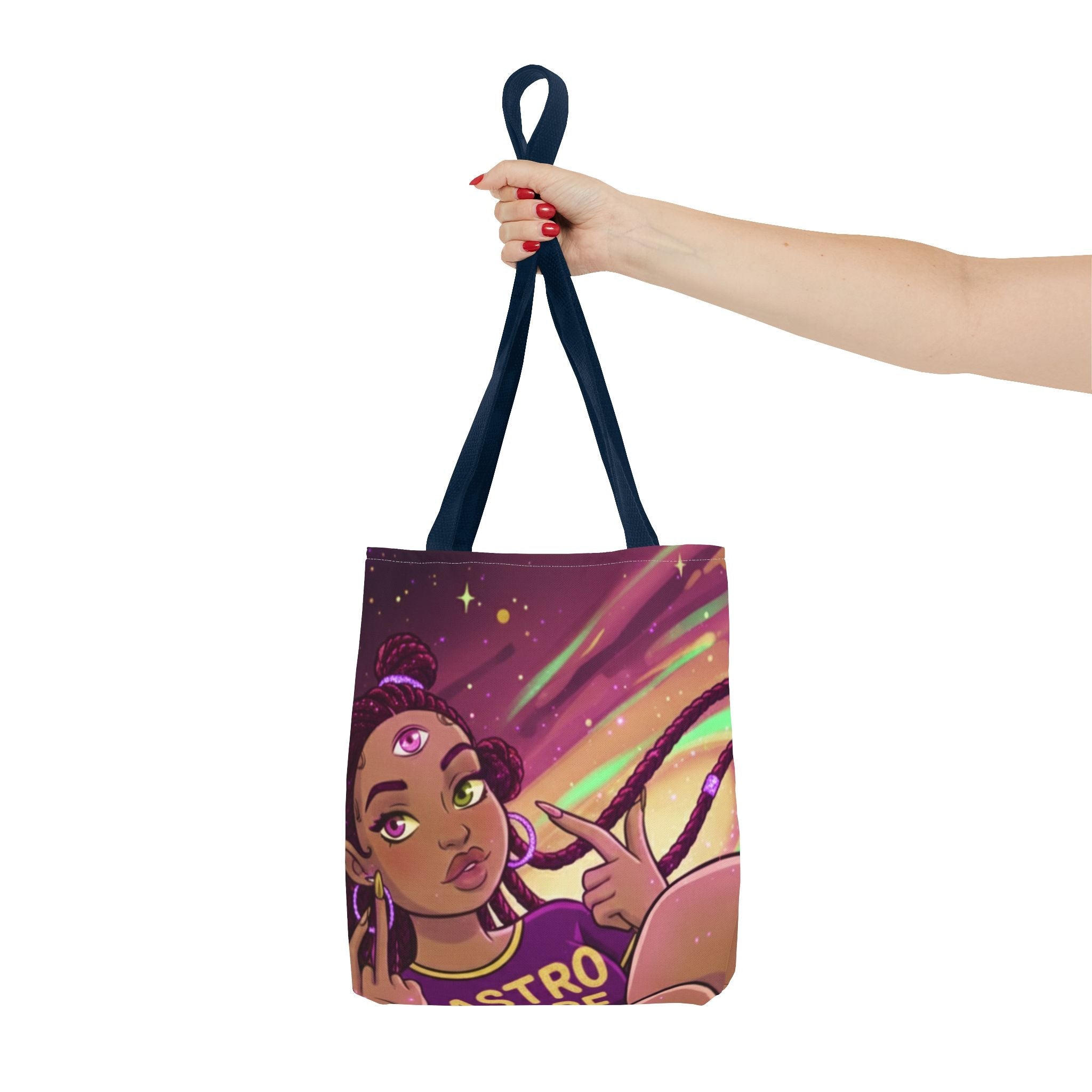 Astro Babe Three Eyes Tote Bag — Cosmic Eye Print