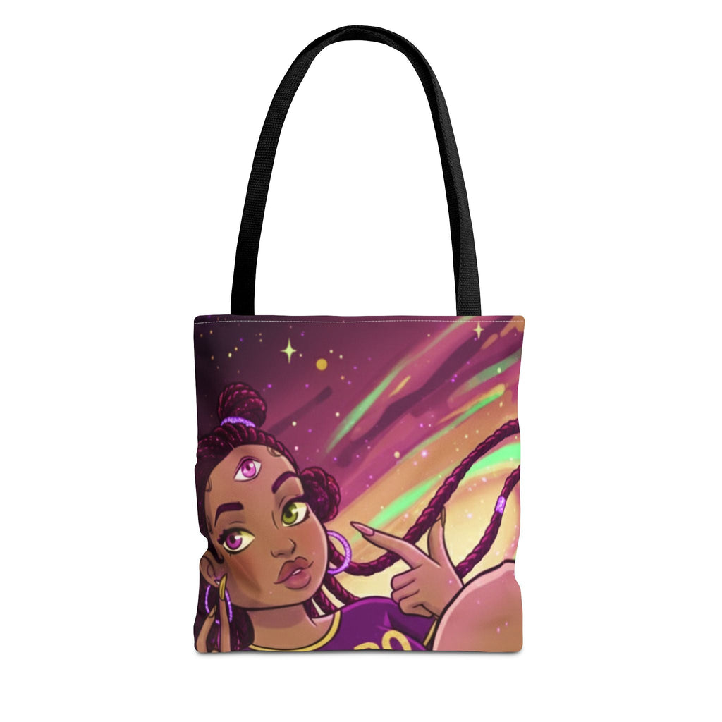 Astro Babe Three Eyes Tote Bag — Cosmic Eye Print