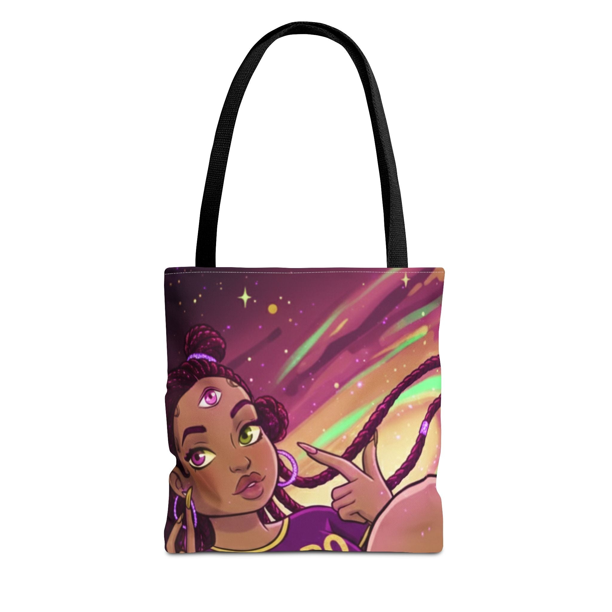 Astro Babe Three Eyes Tote Bag — Cosmic Eye Print