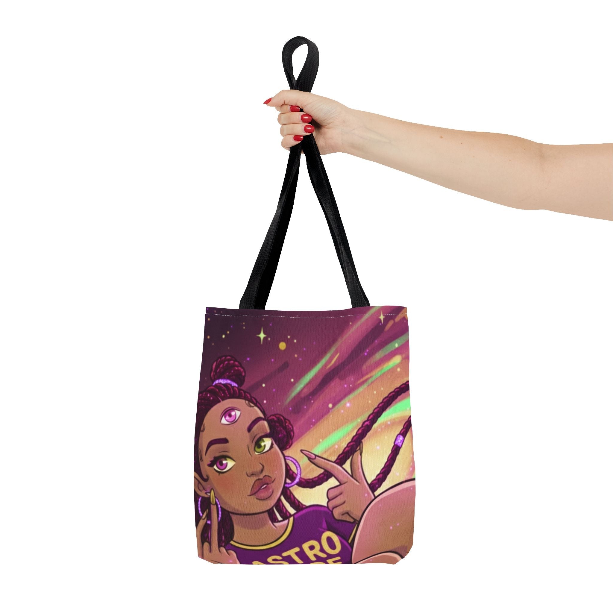 Astro Babe Three Eyes Tote Bag — Cosmic Eye Print