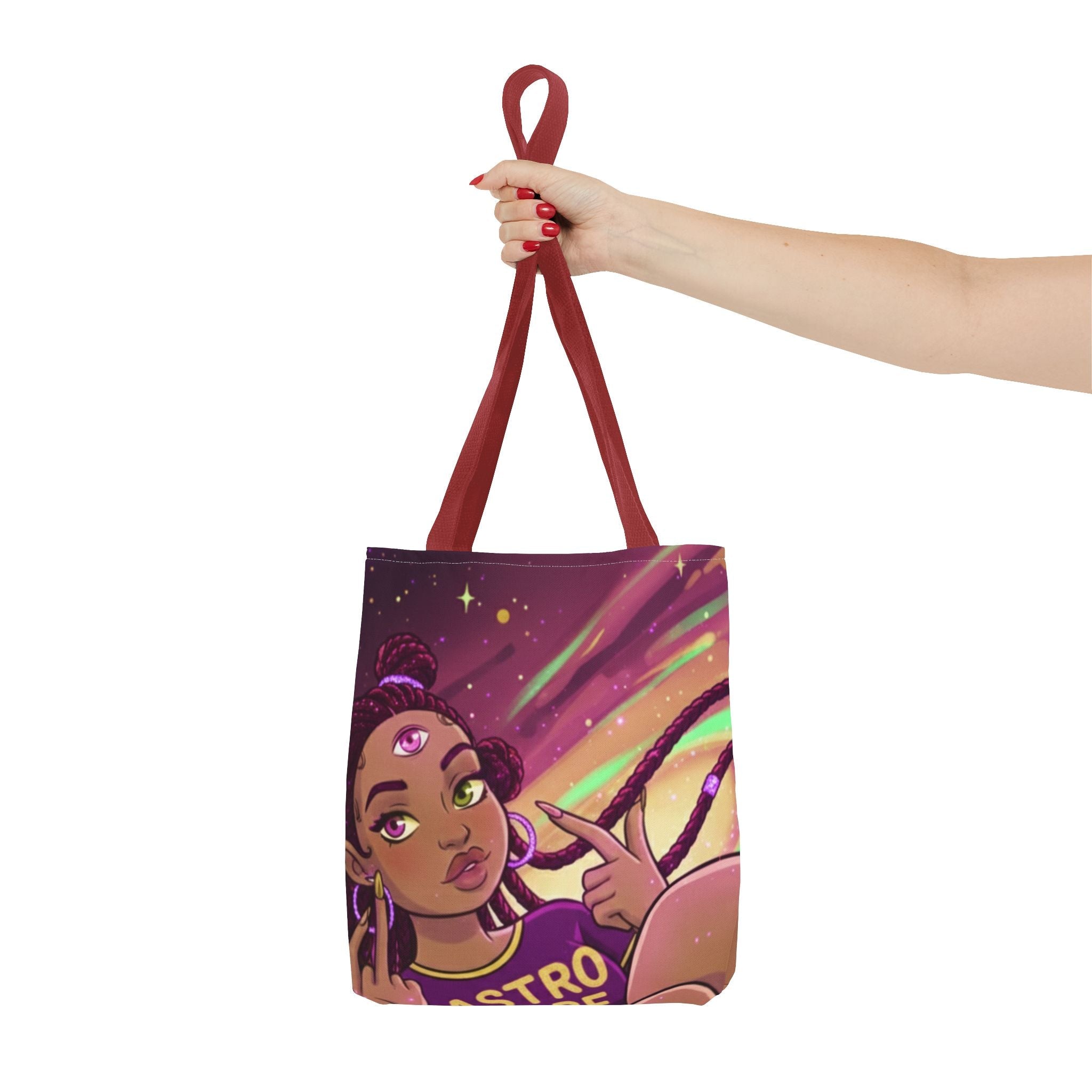Astro Babe Three Eyes Tote Bag — Cosmic Eye Print