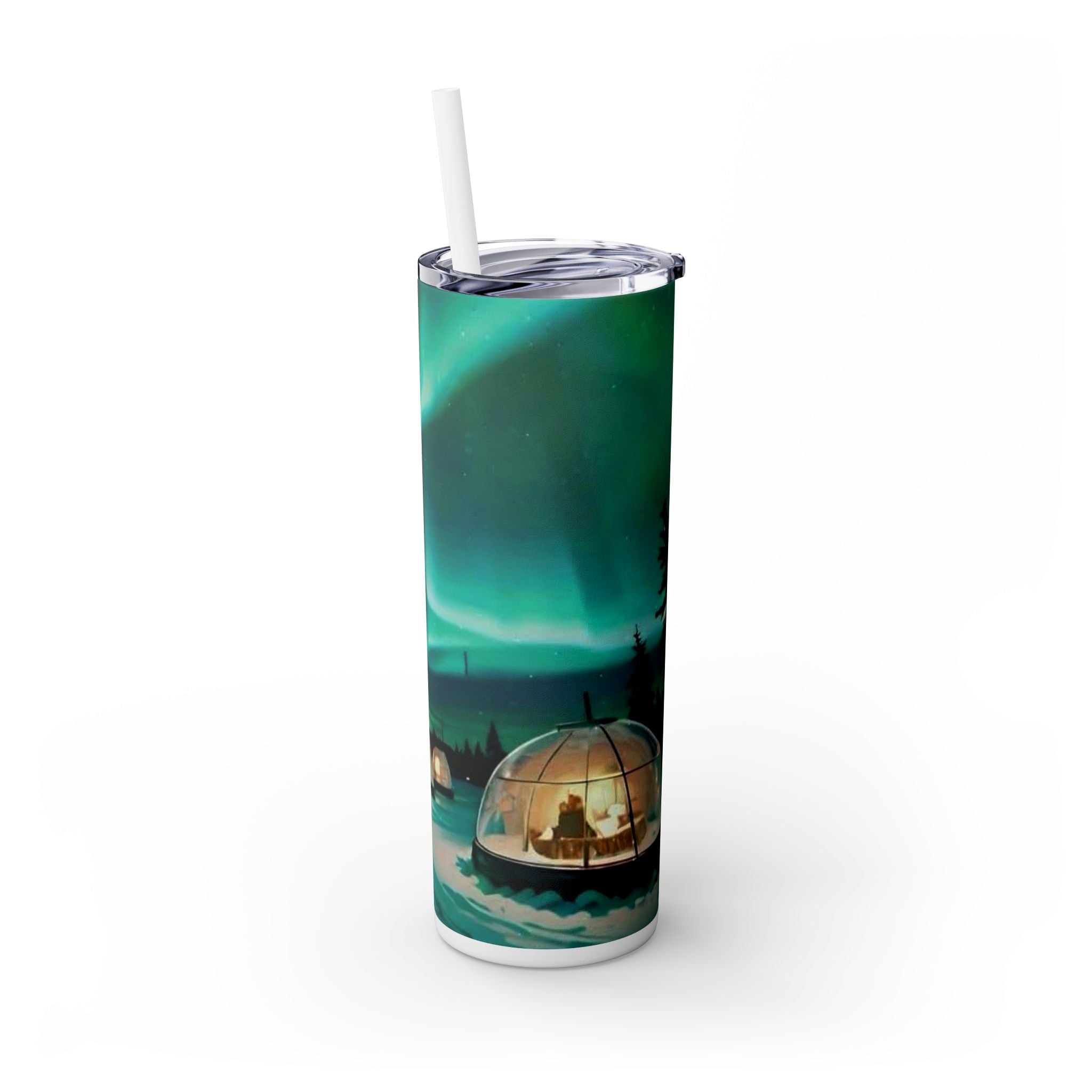 Skinny Tumbler with Straw, 20oz Printify