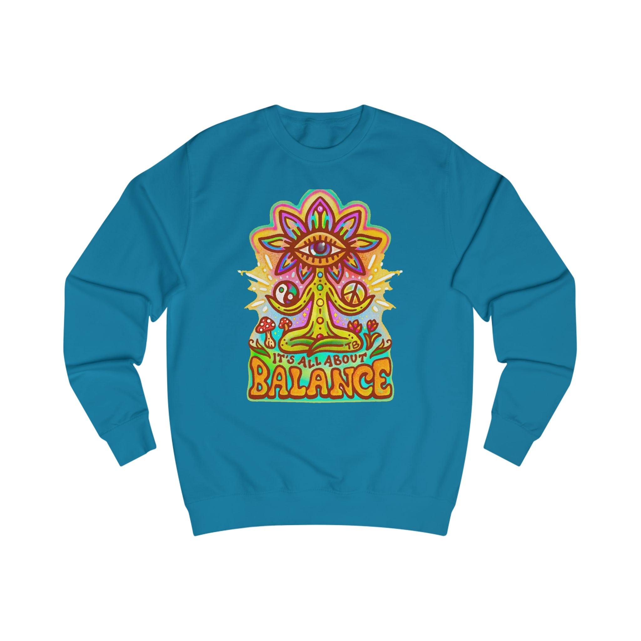 Balance Sweatshirt — "It’s All About Balance" Inspirational Crewneck Printify