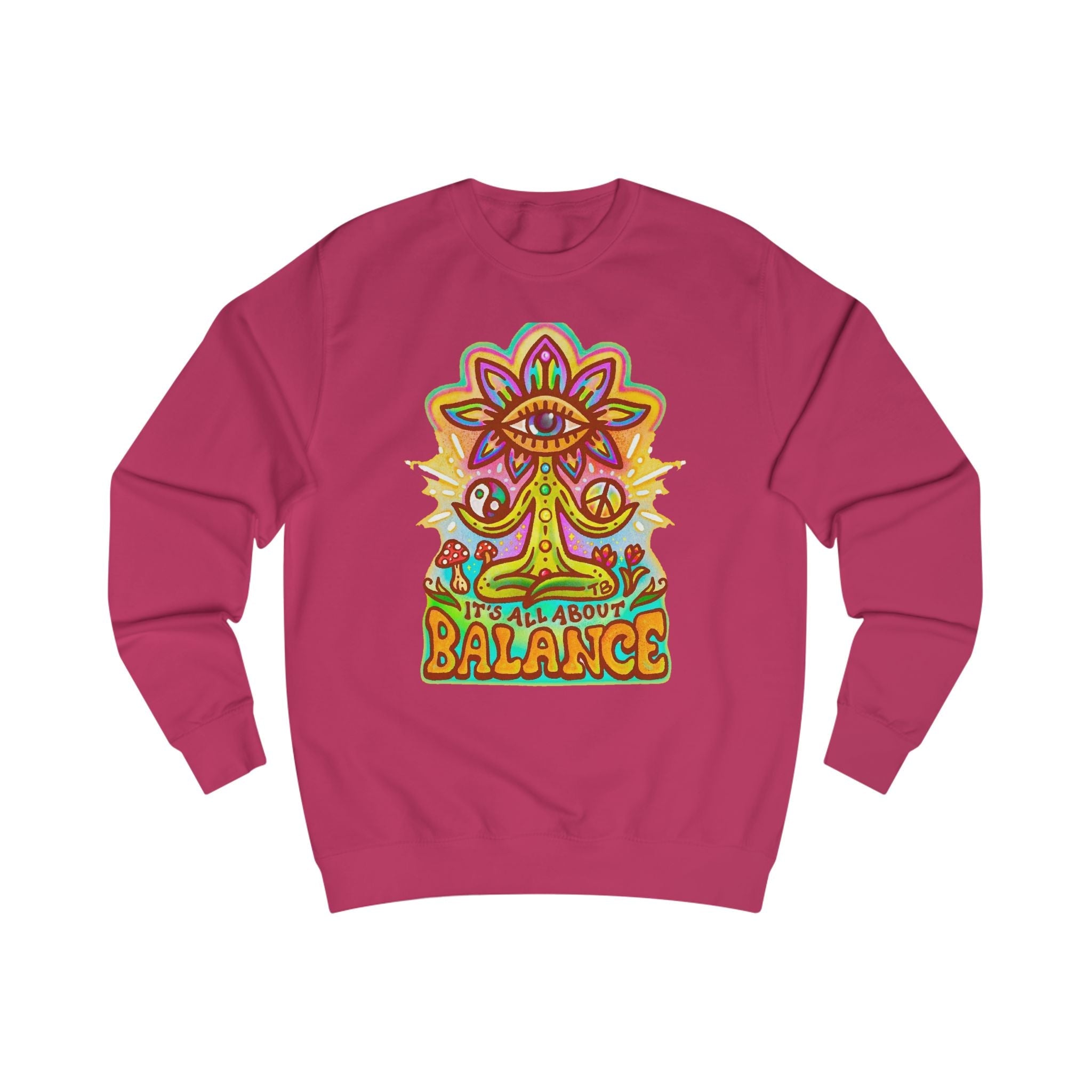 Balance Sweatshirt — "It’s All About Balance" Inspirational Crewneck Printify