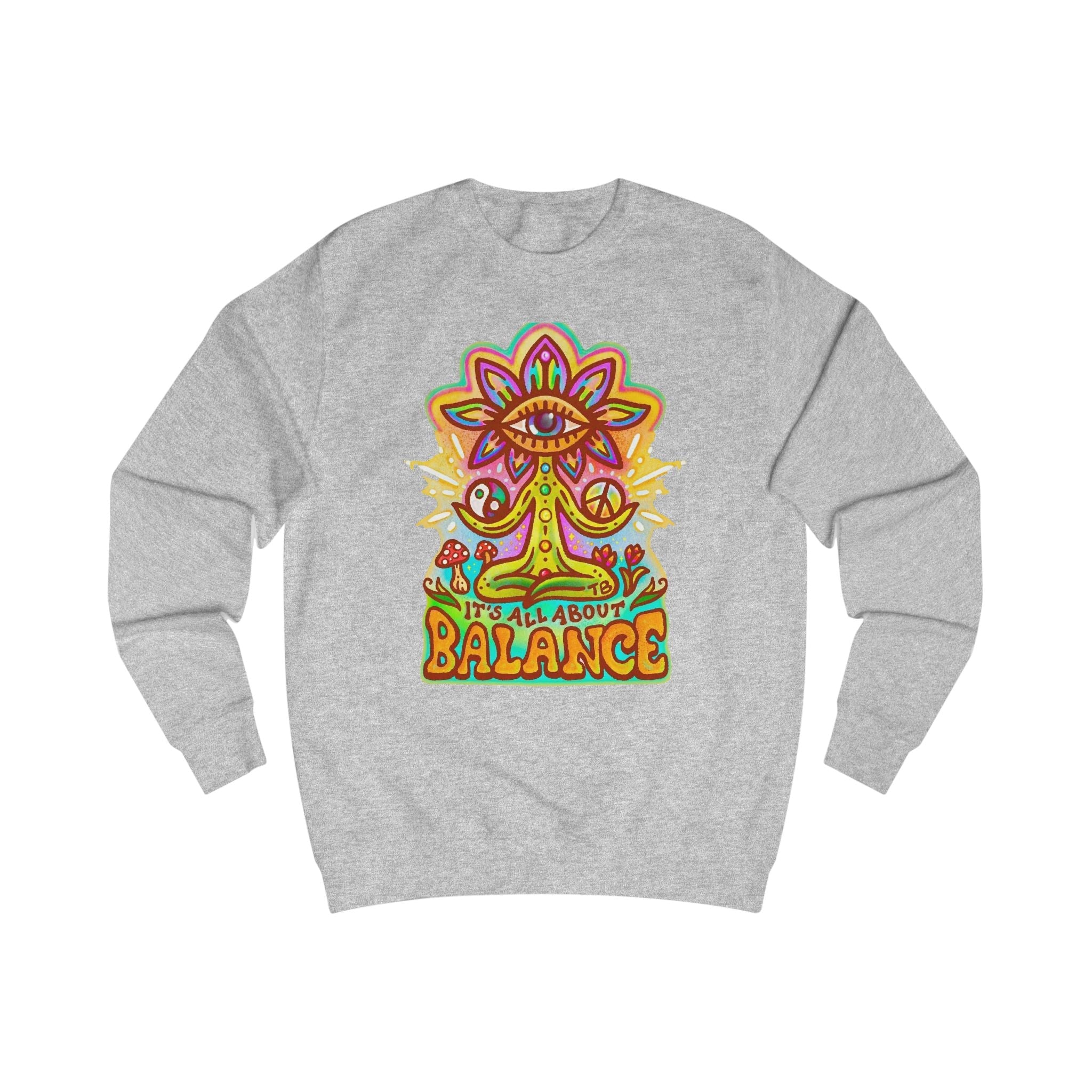 Balance Sweatshirt — "It’s All About Balance" Inspirational Crewneck Printify