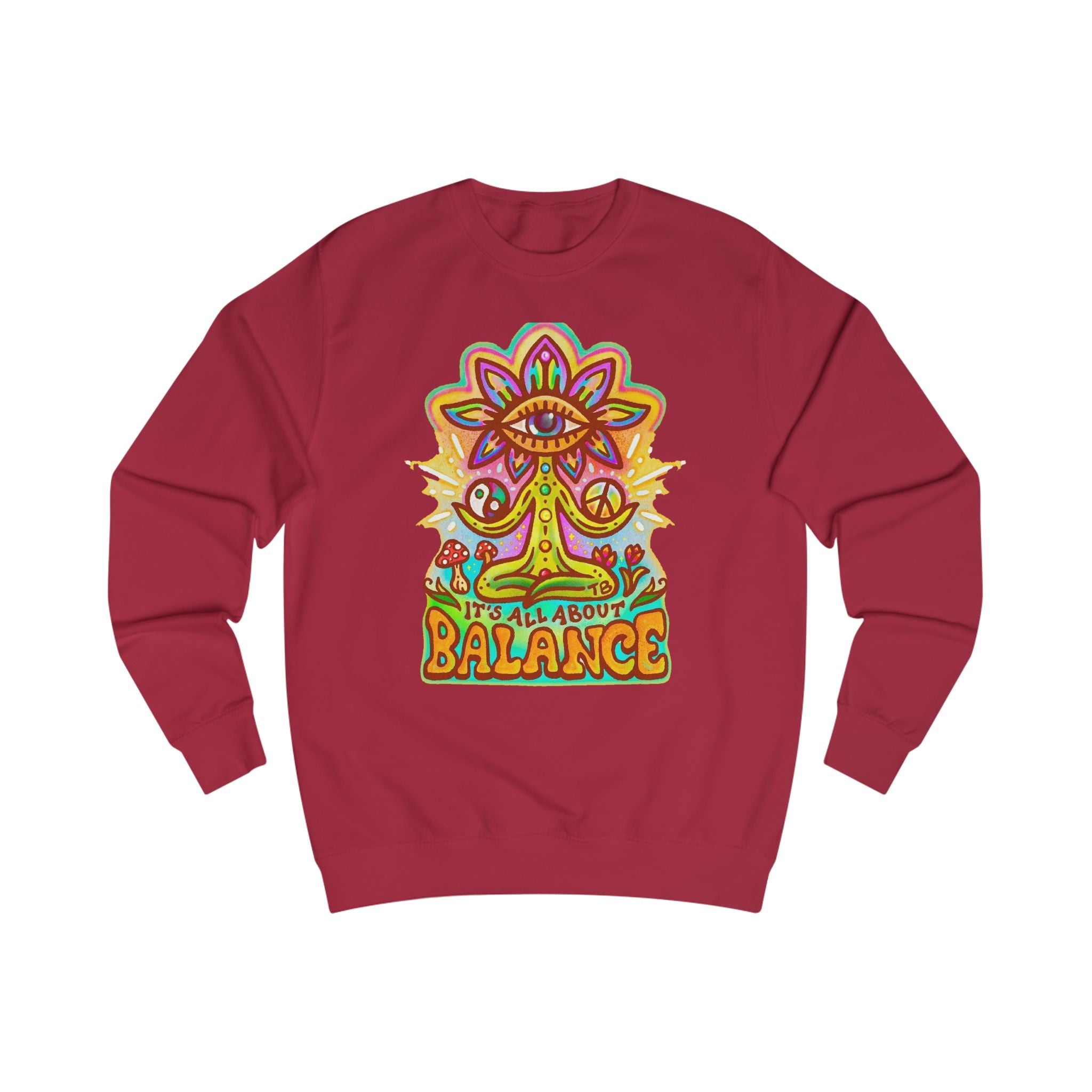 Balance Sweatshirt — "It’s All About Balance" Inspirational Crewneck Printify