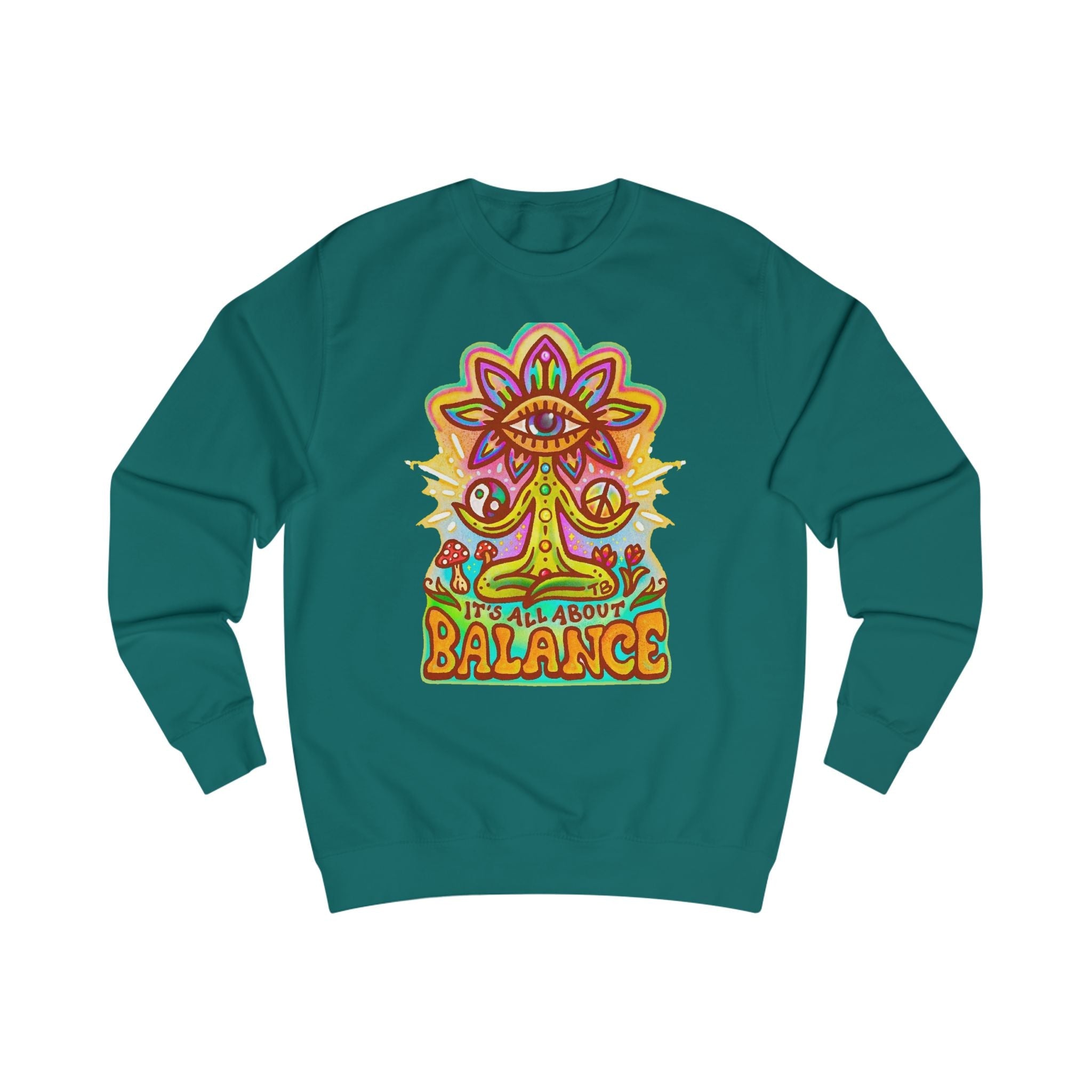 Balance Sweatshirt — "It’s All About Balance" Inspirational Crewneck Printify