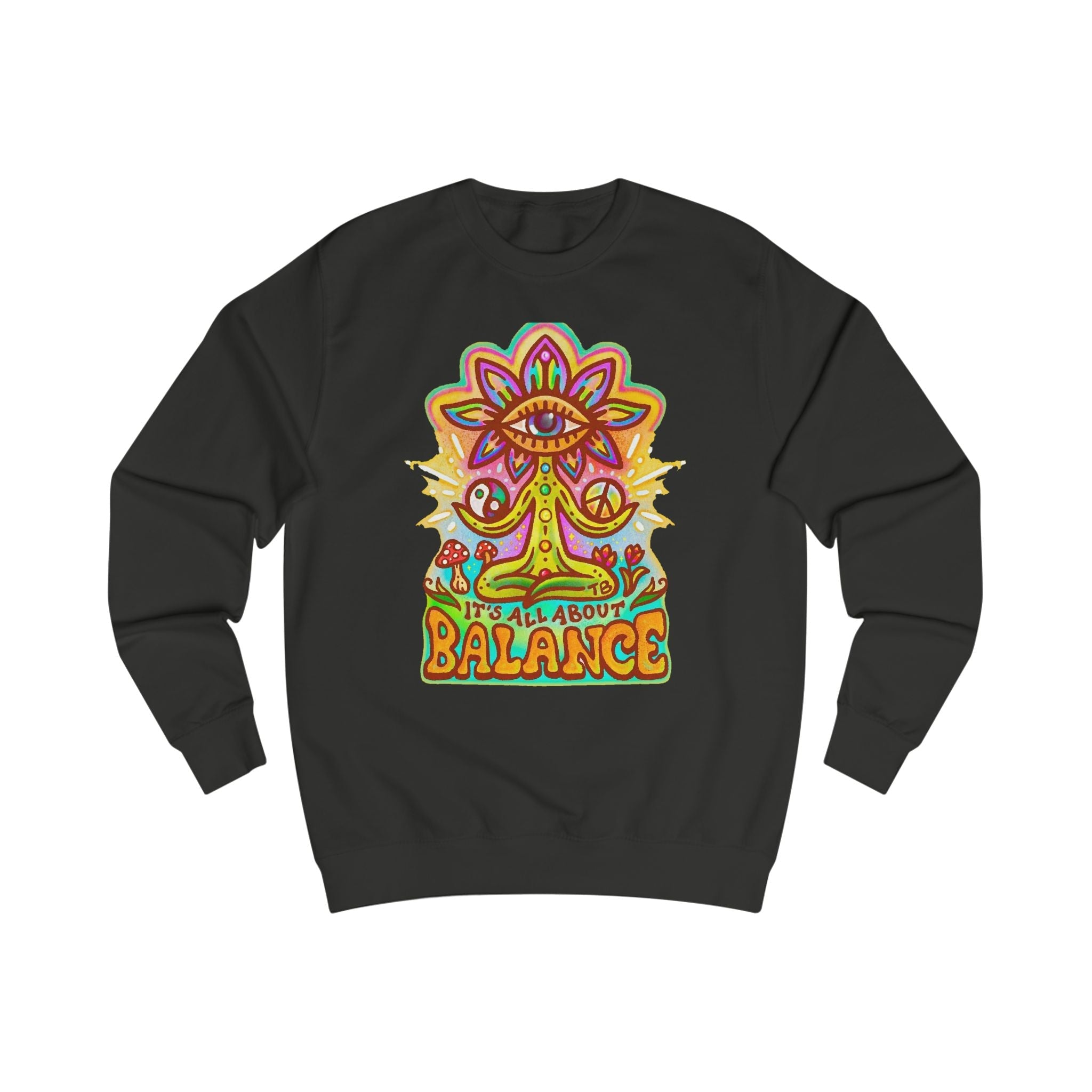 Balance Sweatshirt — "It’s All About Balance" Inspirational Crewneck Printify