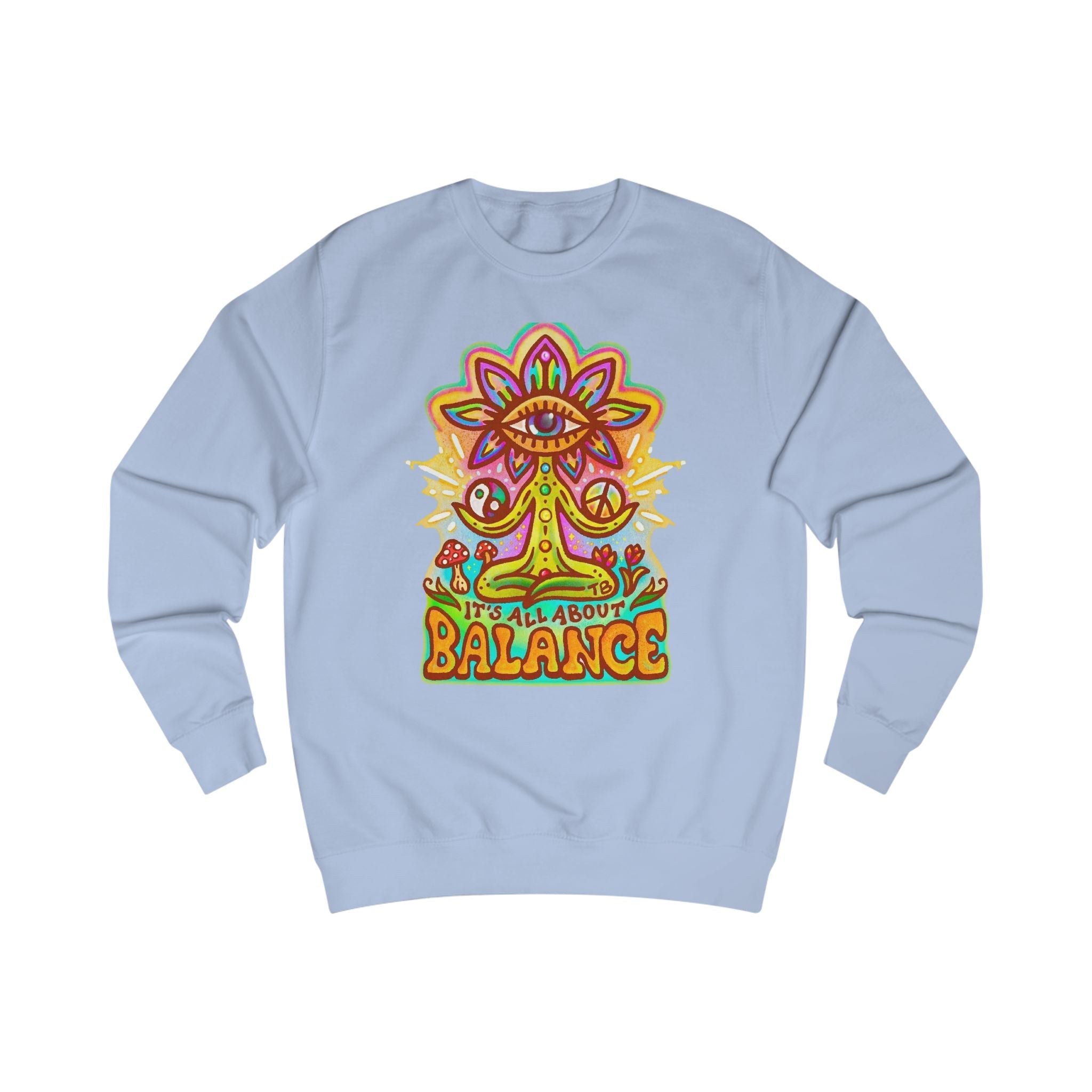 Balance Sweatshirt — "It’s All About Balance" Inspirational Crewneck Printify