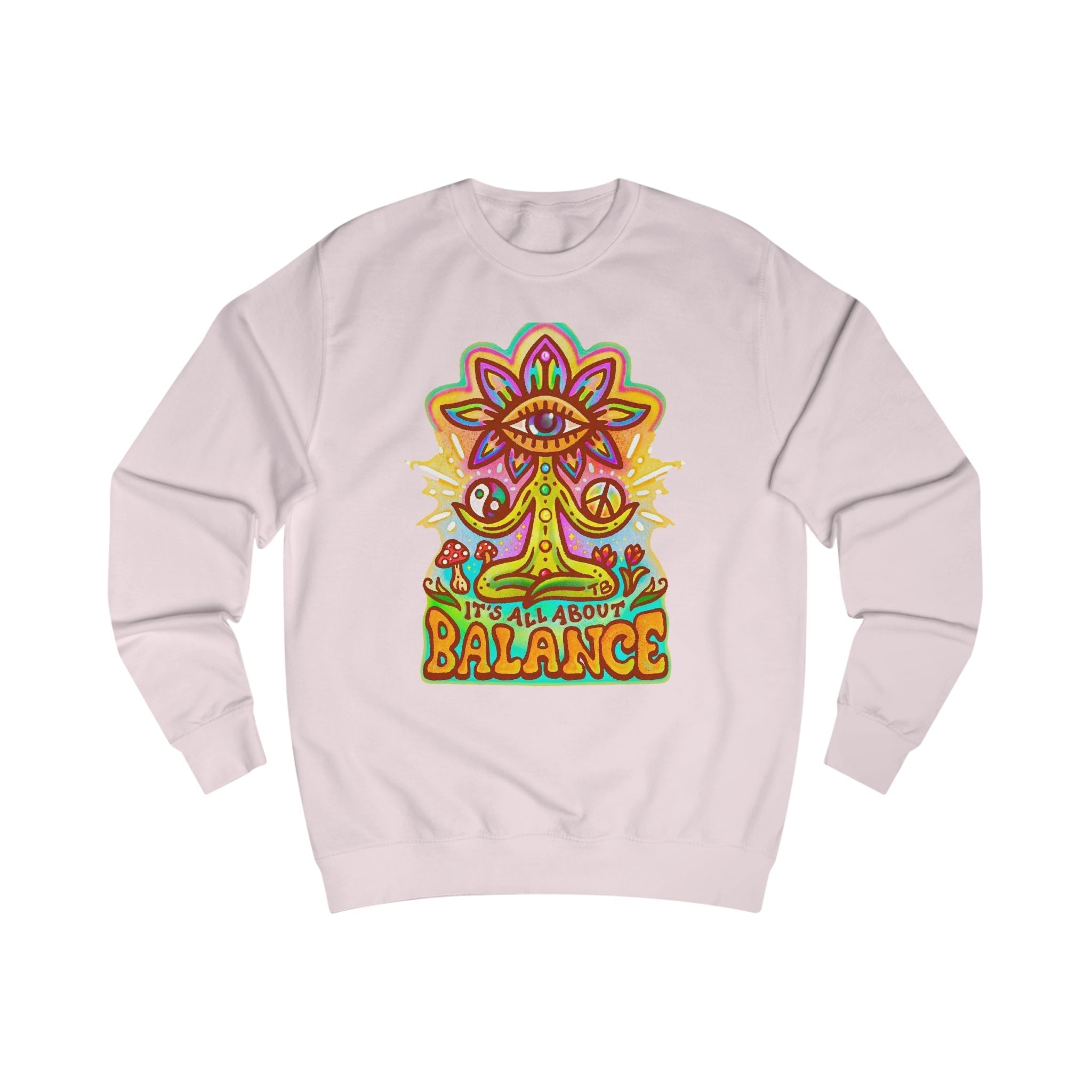 Balance Sweatshirt — "It’s All About Balance" Inspirational Crewneck Printify