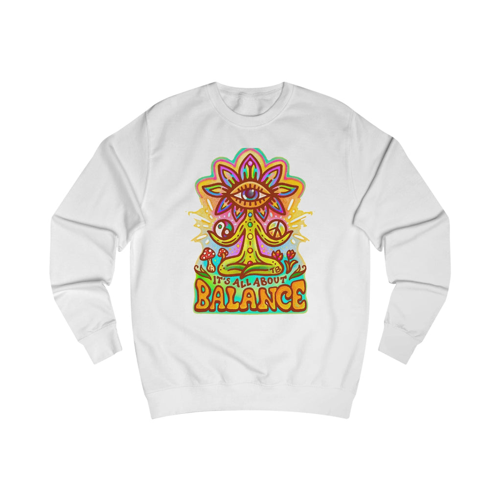 Balance Sweatshirt — "It’s All About Balance" Inspirational Crewneck Printify