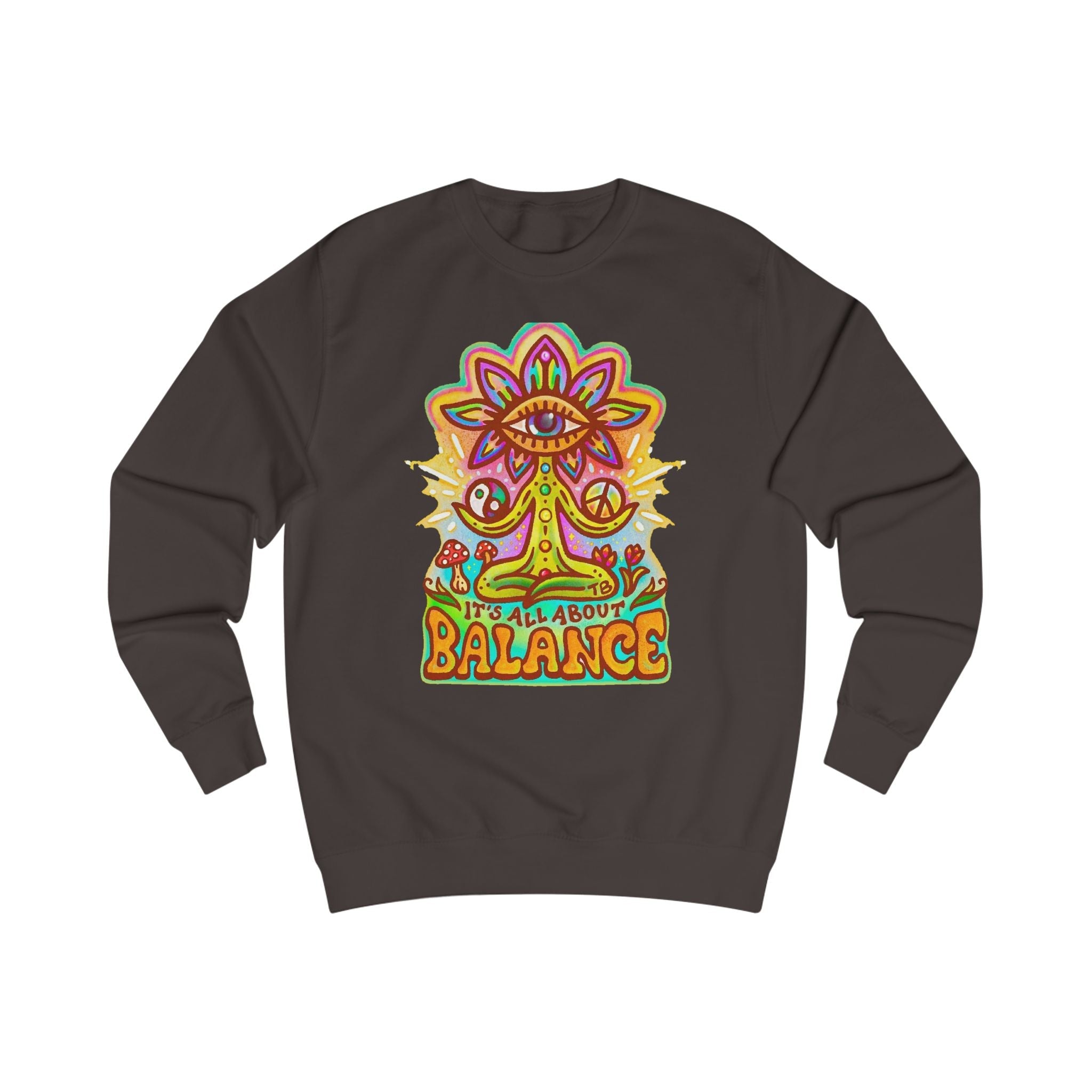 Balance Sweatshirt — "It’s All About Balance" Inspirational Crewneck Printify