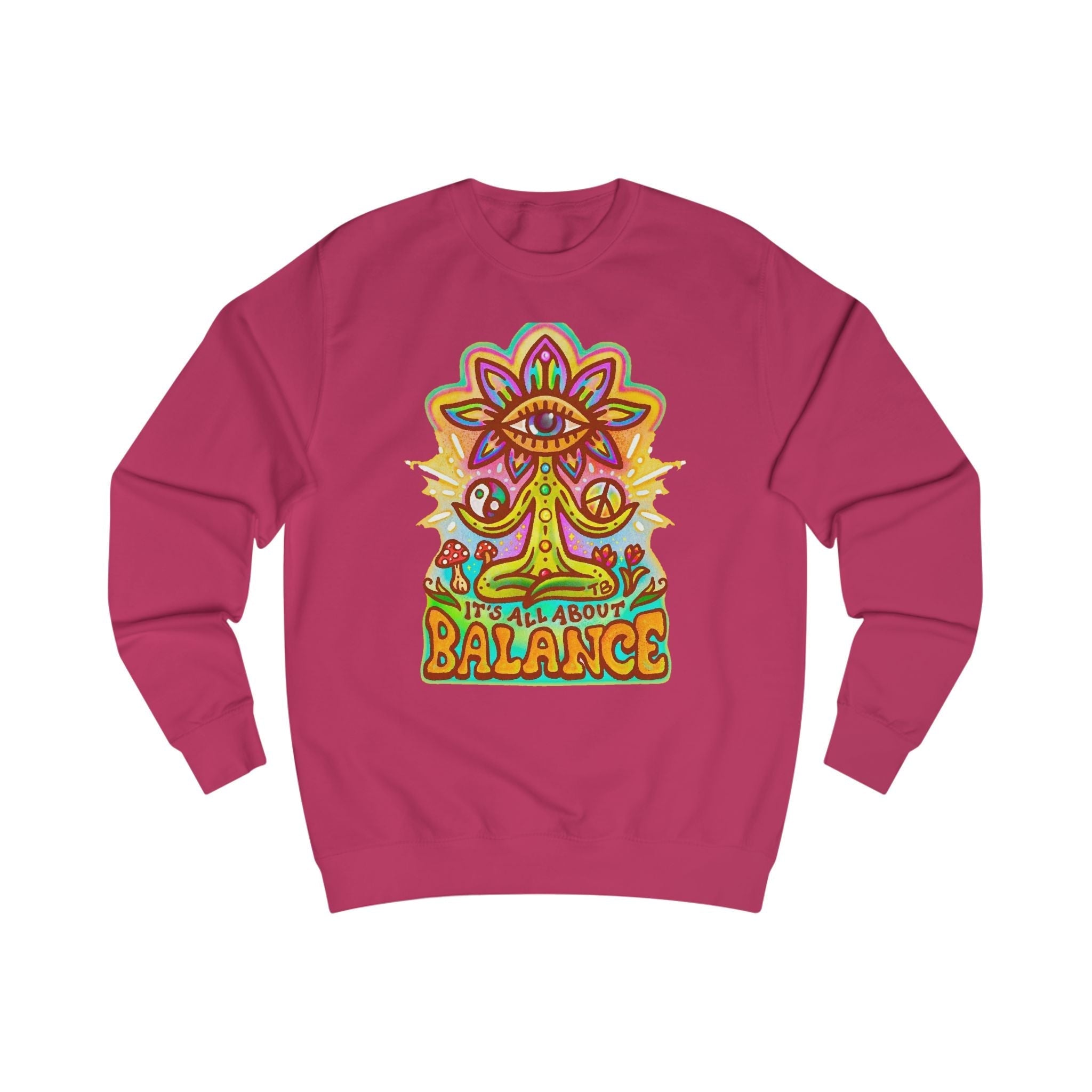 Balance Sweatshirt — "It’s All About Balance" Inspirational Crewneck Printify