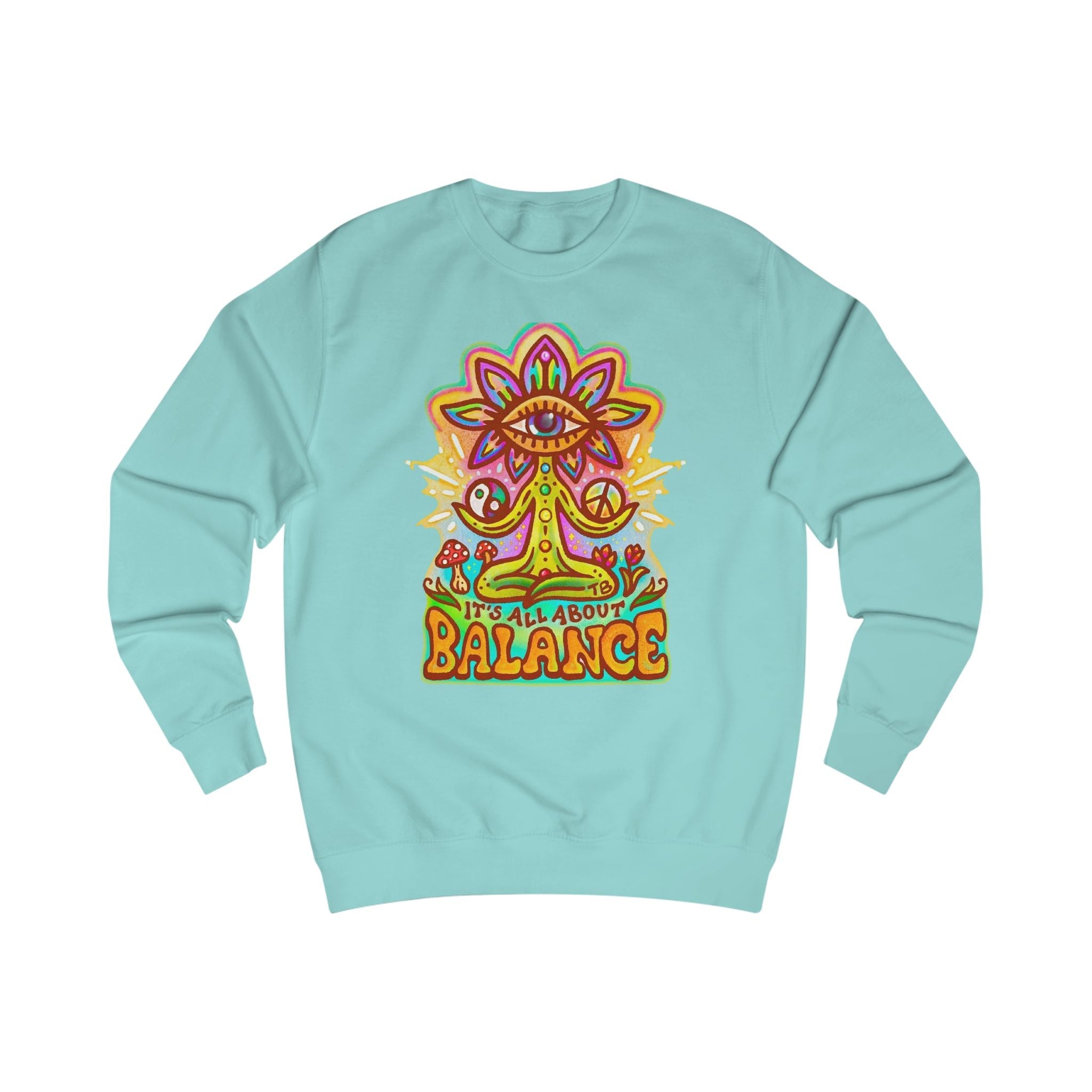 Balance Sweatshirt — "It’s All About Balance" Inspirational Crewneck Printify