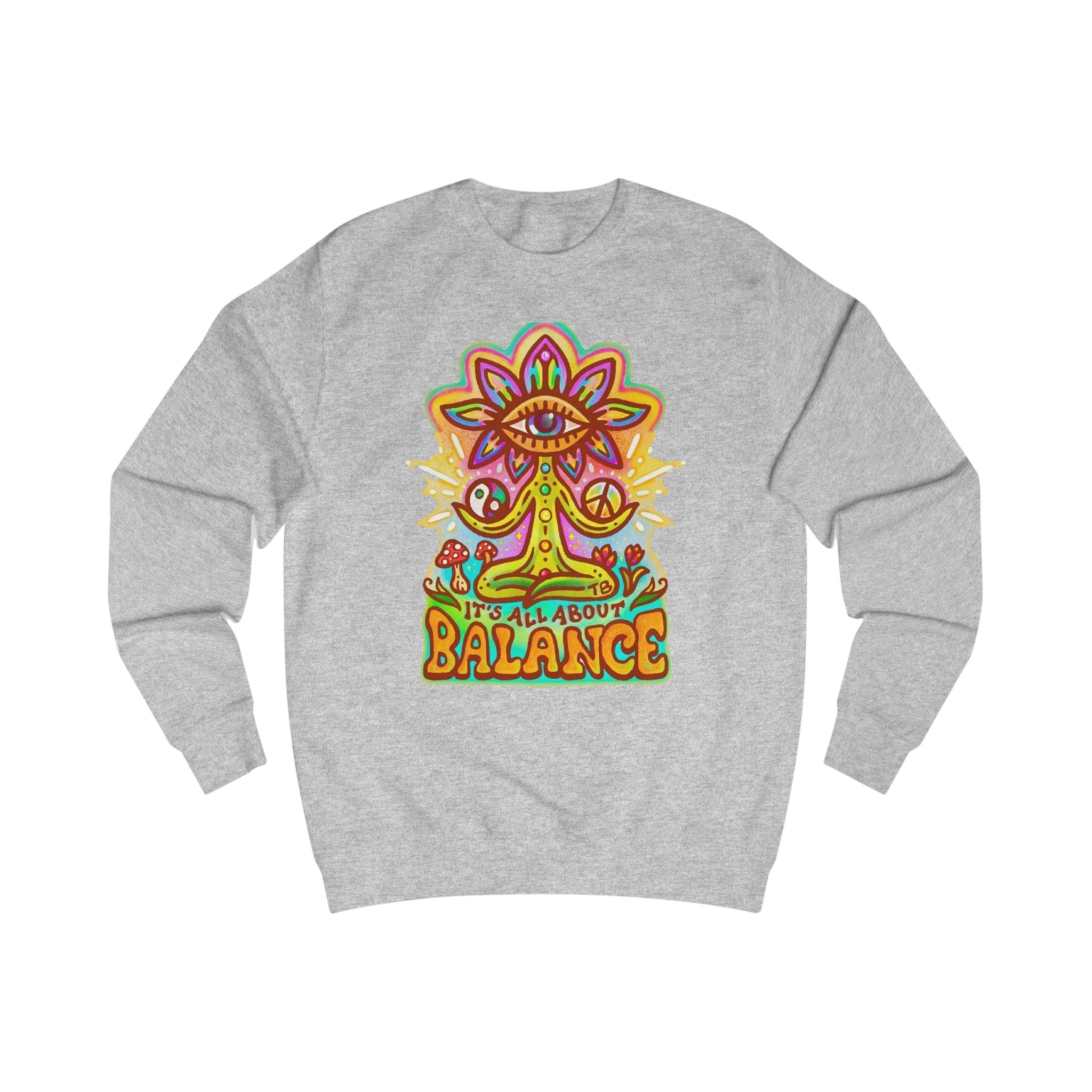 Balance Sweatshirt — "It’s All About Balance" Inspirational Crewneck Printify
