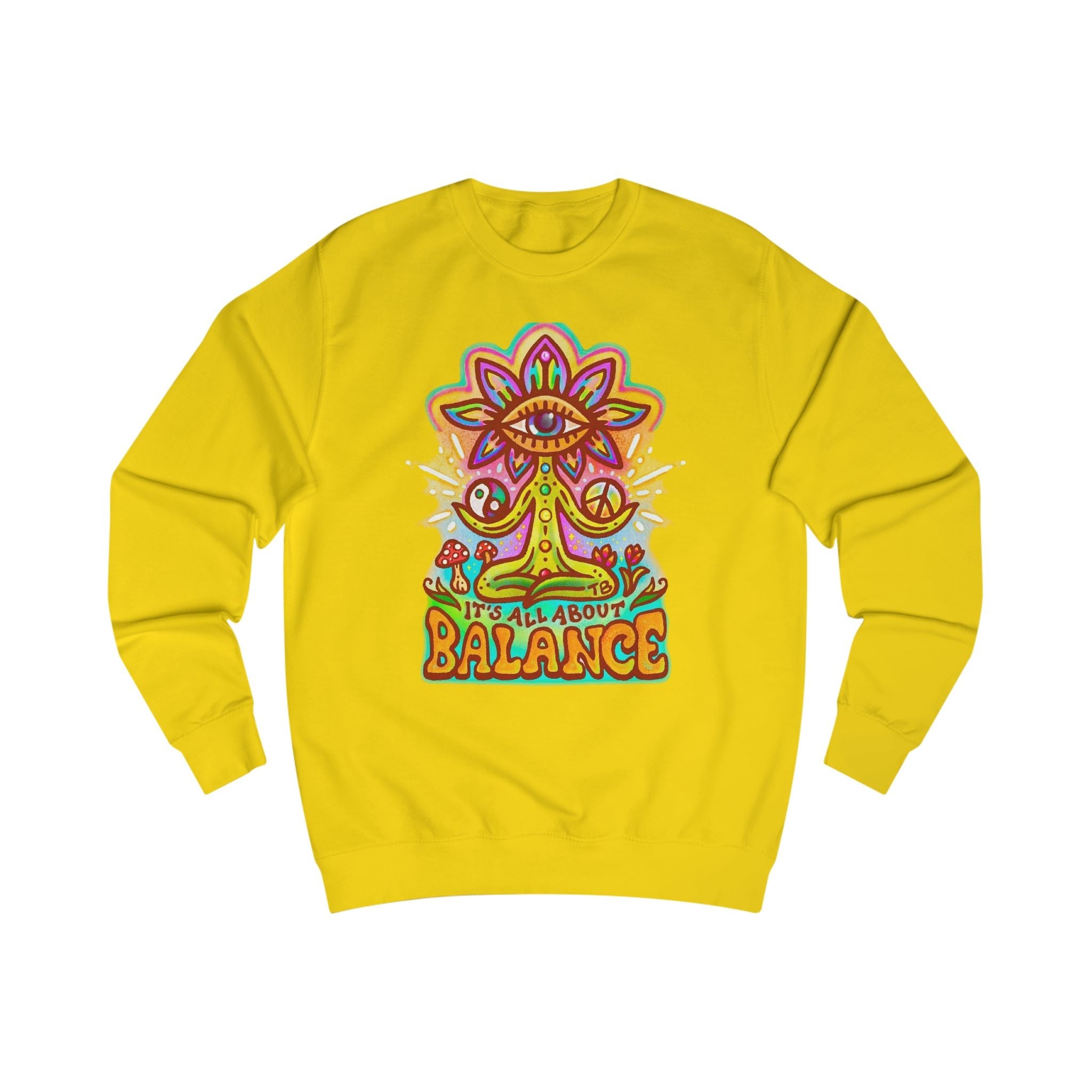 Balance Sweatshirt — "It’s All About Balance" Inspirational Crewneck Printify