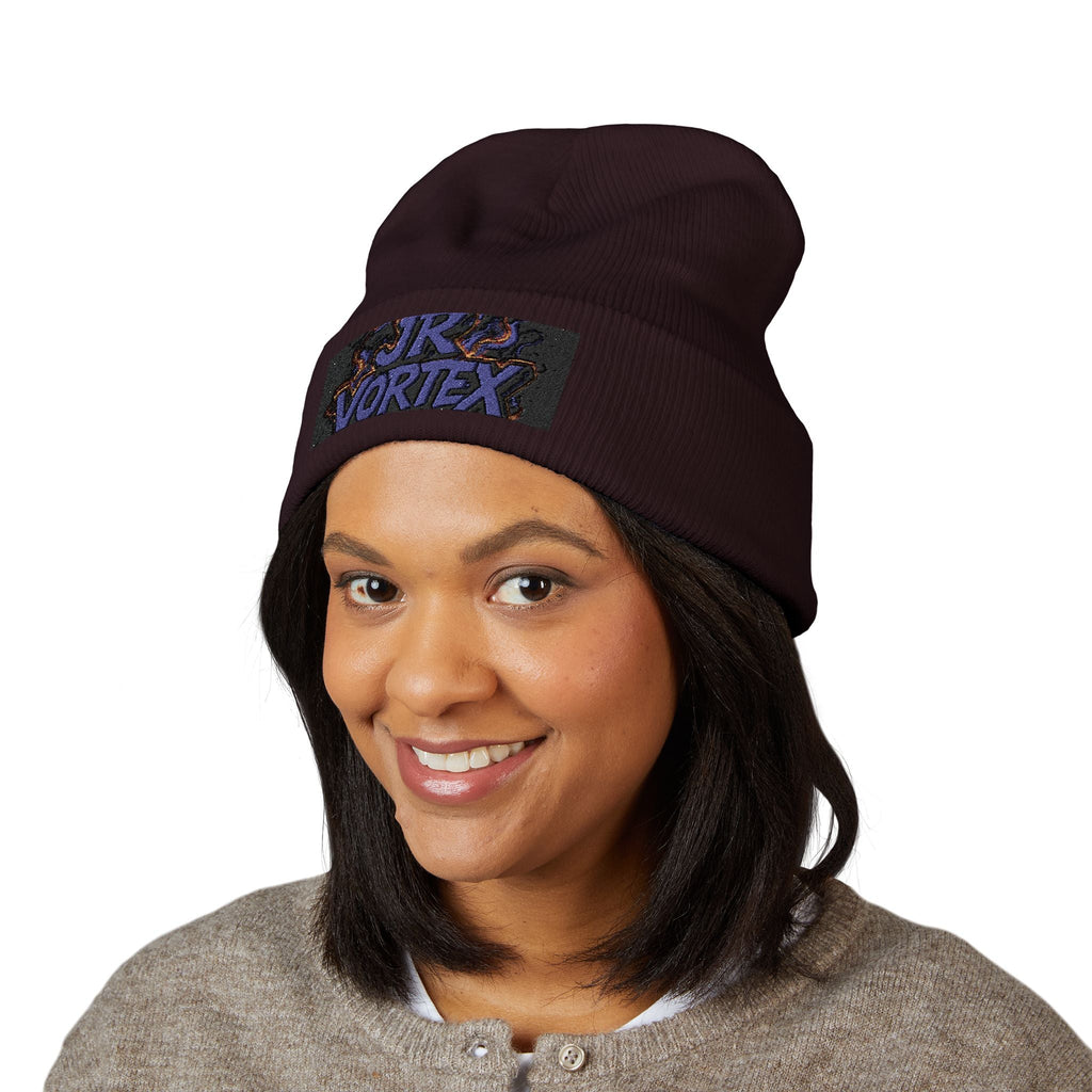 Beanie Hat Embroidered with JR Vortex Design✨️