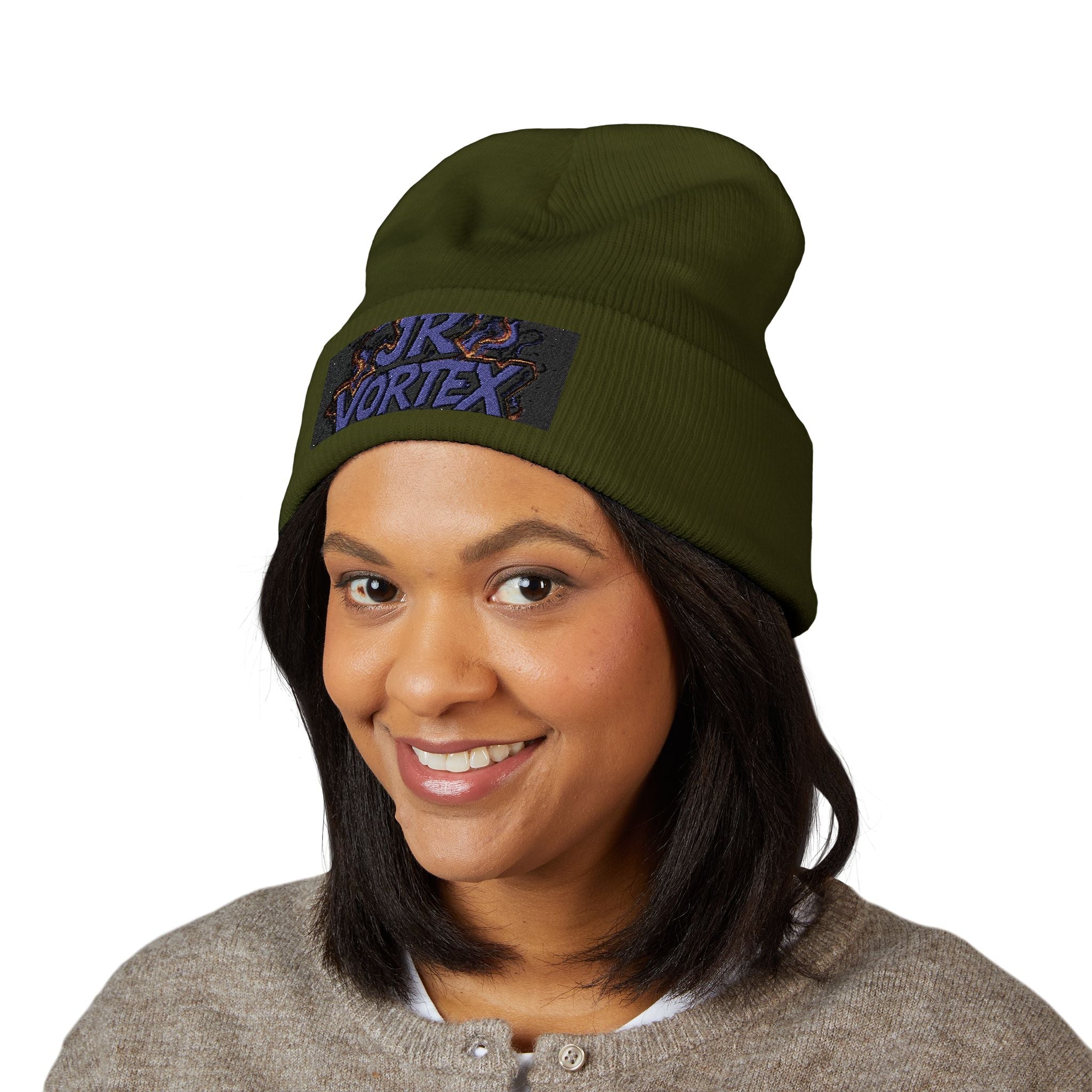 Beanie Hat Embroidered with JR Vortex Design✨️