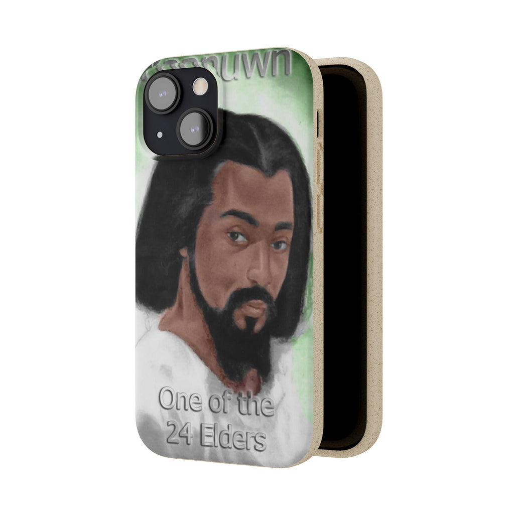 Biodegradable Phone Case with Elder Design - Eco-Friendly, Gift for Spiritual Seekers, Unique Phone Accessories, Sustainable Style, Nature Printify
