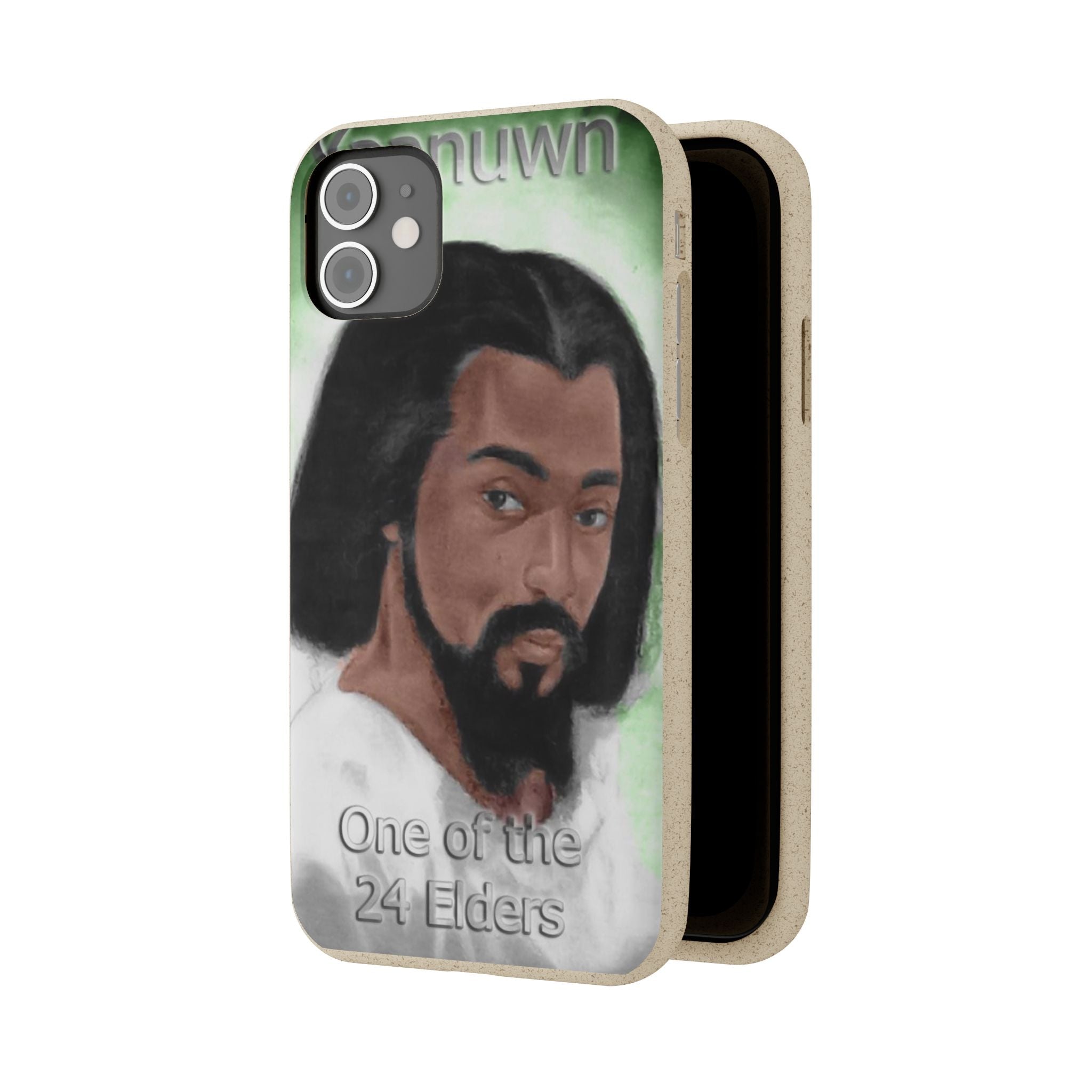 Biodegradable Phone Case with Elder Design - Eco-Friendly, Gift for Spiritual Seekers, Unique Phone Accessories, Sustainable Style, Nature Printify
