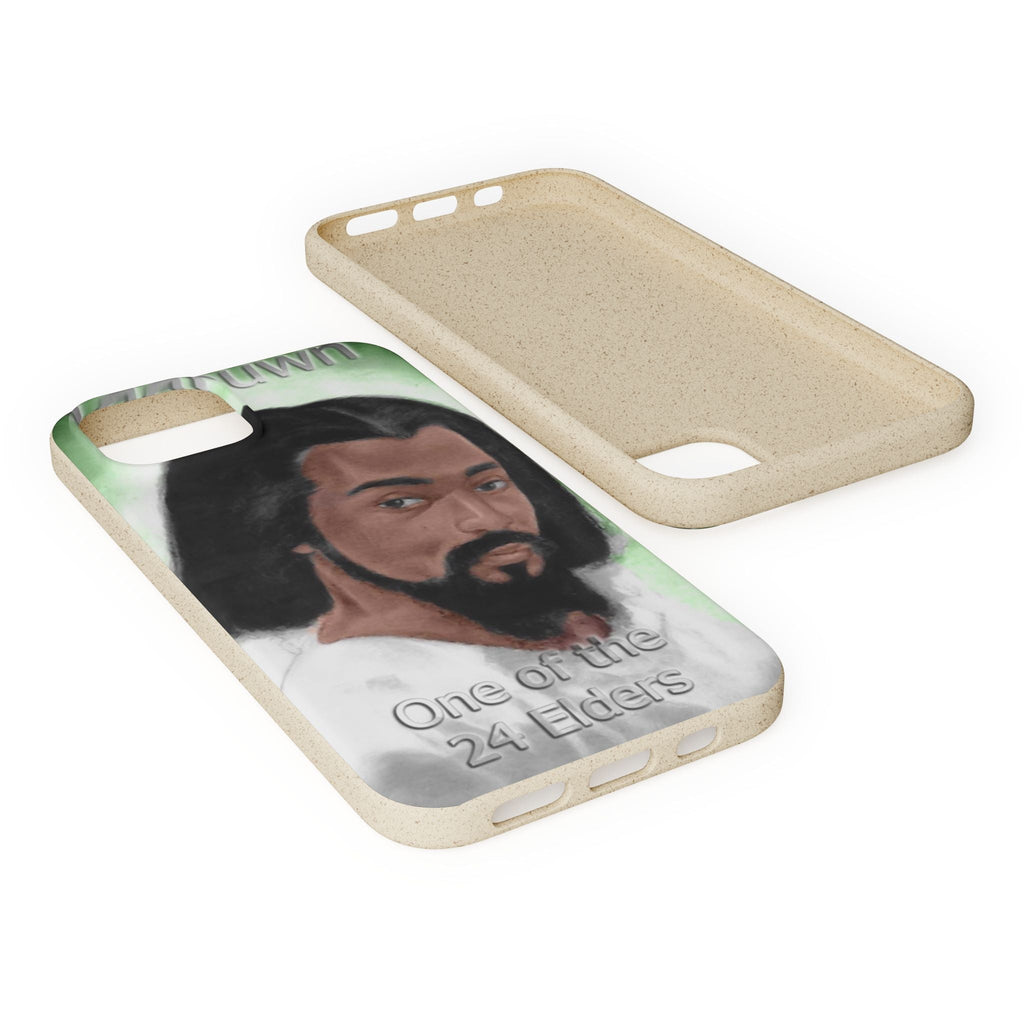 Biodegradable Phone Case with Elder Design - Eco-Friendly, Gift for Spiritual Seekers, Unique Phone Accessories, Sustainable Style, Nature Printify