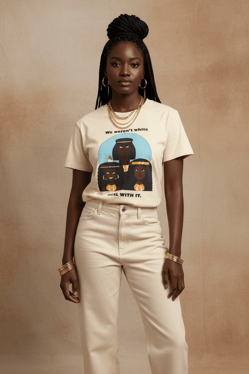We Weren't White Tee Afrocentric Studio