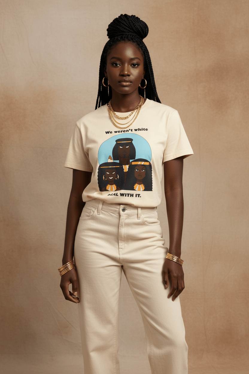 We Weren't White Tee Afrocentric Studio