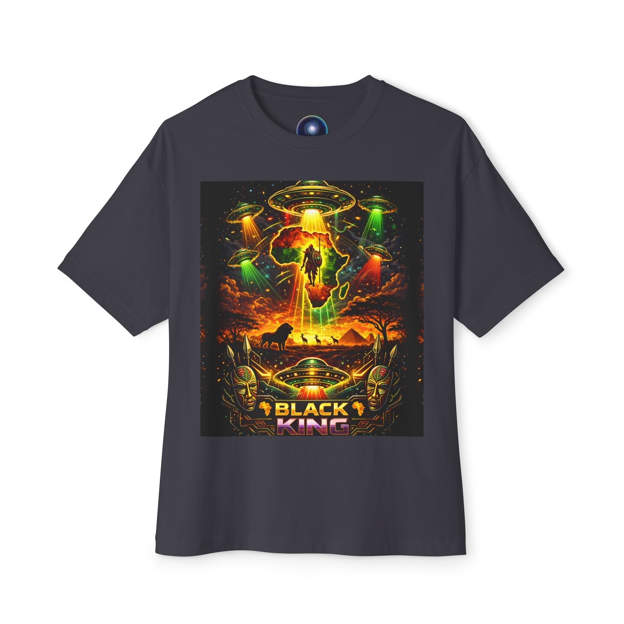 BLACK KING – Cosmic Roots Tee Printify
