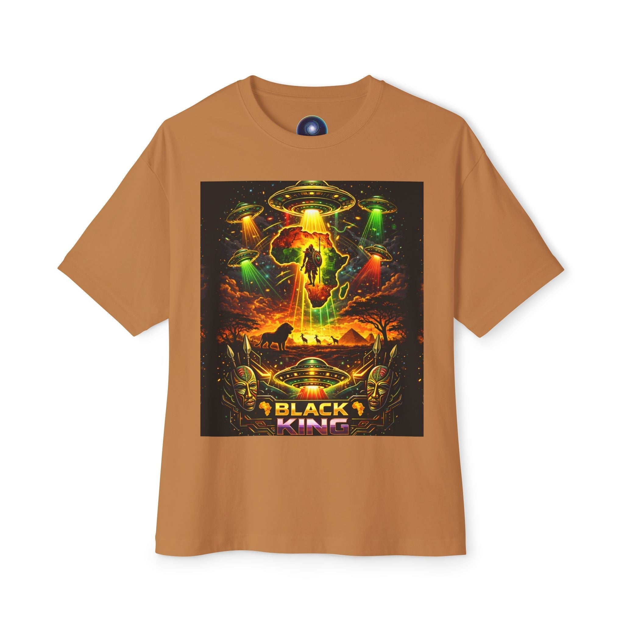 BLACK KING – Cosmic Roots Tee Printify