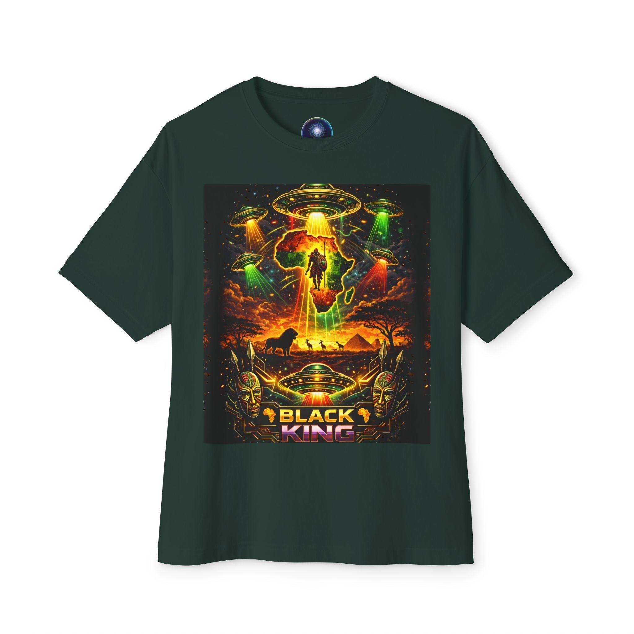 BLACK KING – Cosmic Roots Tee Printify