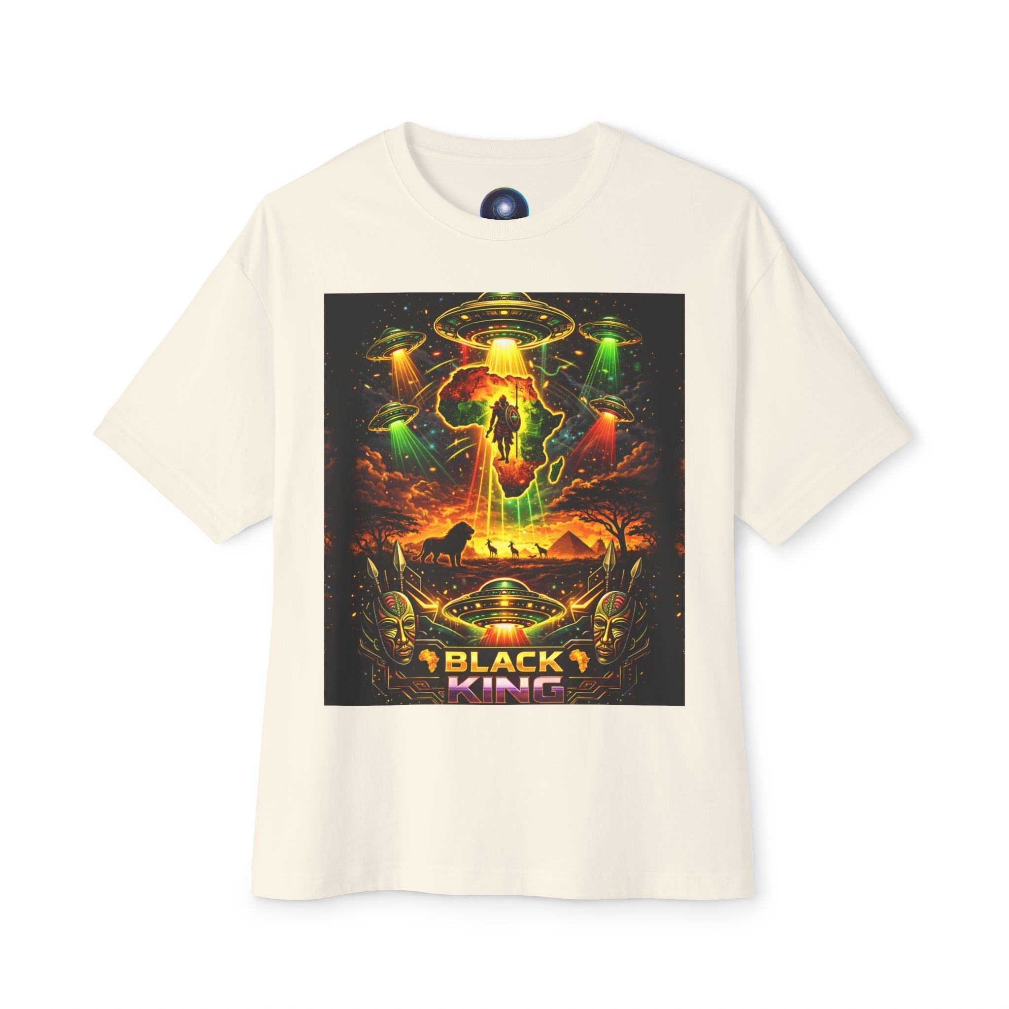 BLACK KING – Cosmic Roots Tee Printify
