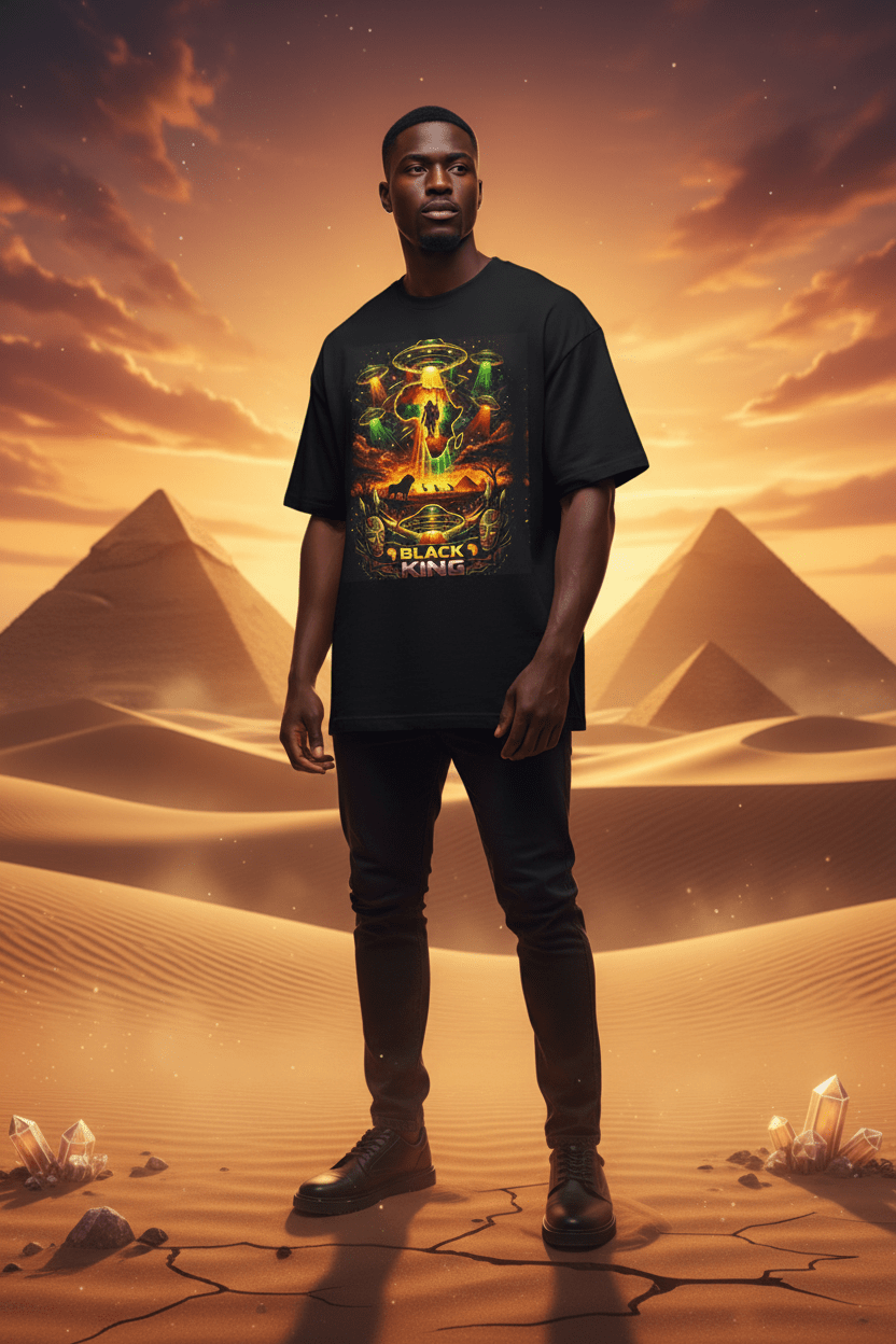 Black King African Desert Pyramid Lifestyle