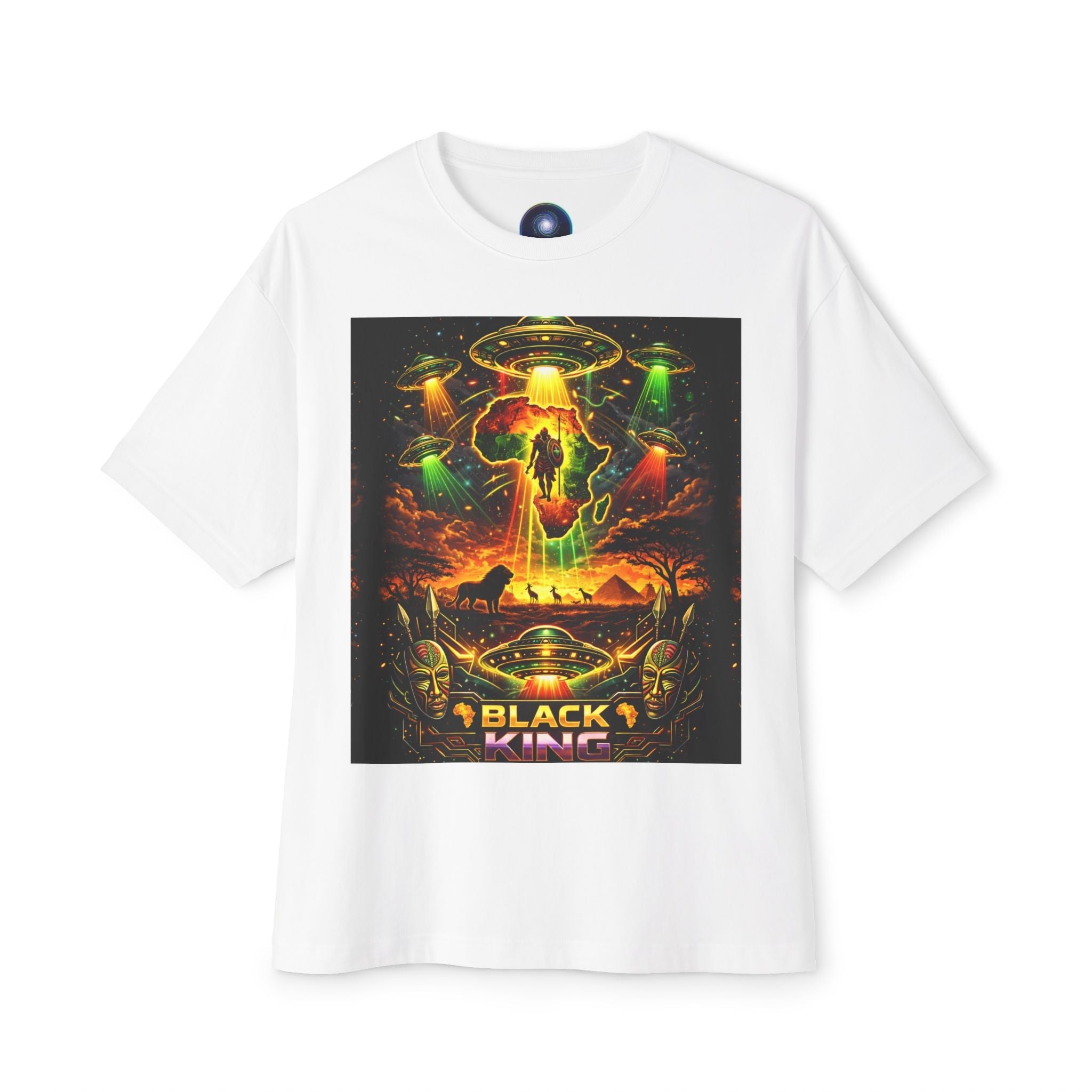 BLACK KING – Cosmic Roots Tee Printify