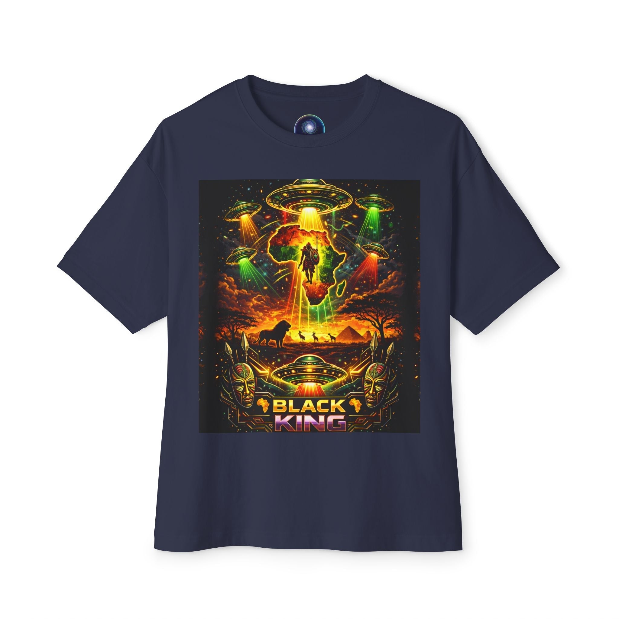 BLACK KING – Cosmic Roots Tee Printify