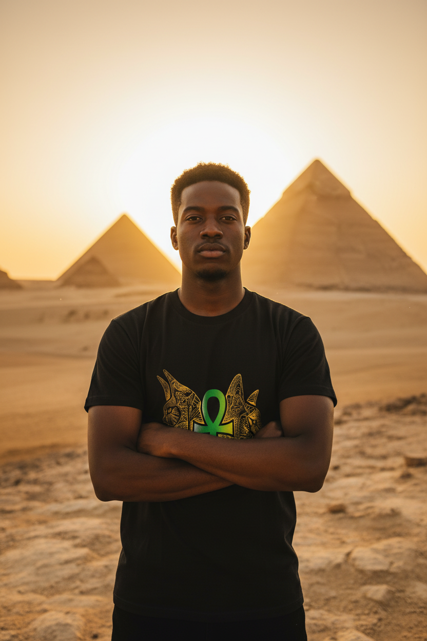 Black Man Egyptian Pyramids