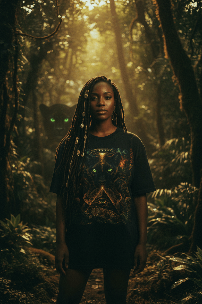 Cosmic Panther — Jungle Clearing Dusk