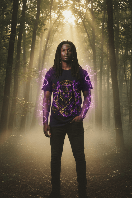 Violet Panther Sacred Geometry — Mystic Forest Editorial
